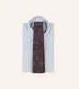 Brown Large Paisley Print Madder Silk Self-Tipped Tie sold by Drake's London