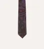 Brown Large Paisley Print Madder Silk Self-Tipped Tie sold by Drake's London