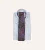 Olive Large Paisley Print Madder Silk Self-Tipped Tie sold by Drake's London