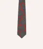 Rust Large Paisley Print Madder Silk Self-Tipped Tie sold by Drake's London