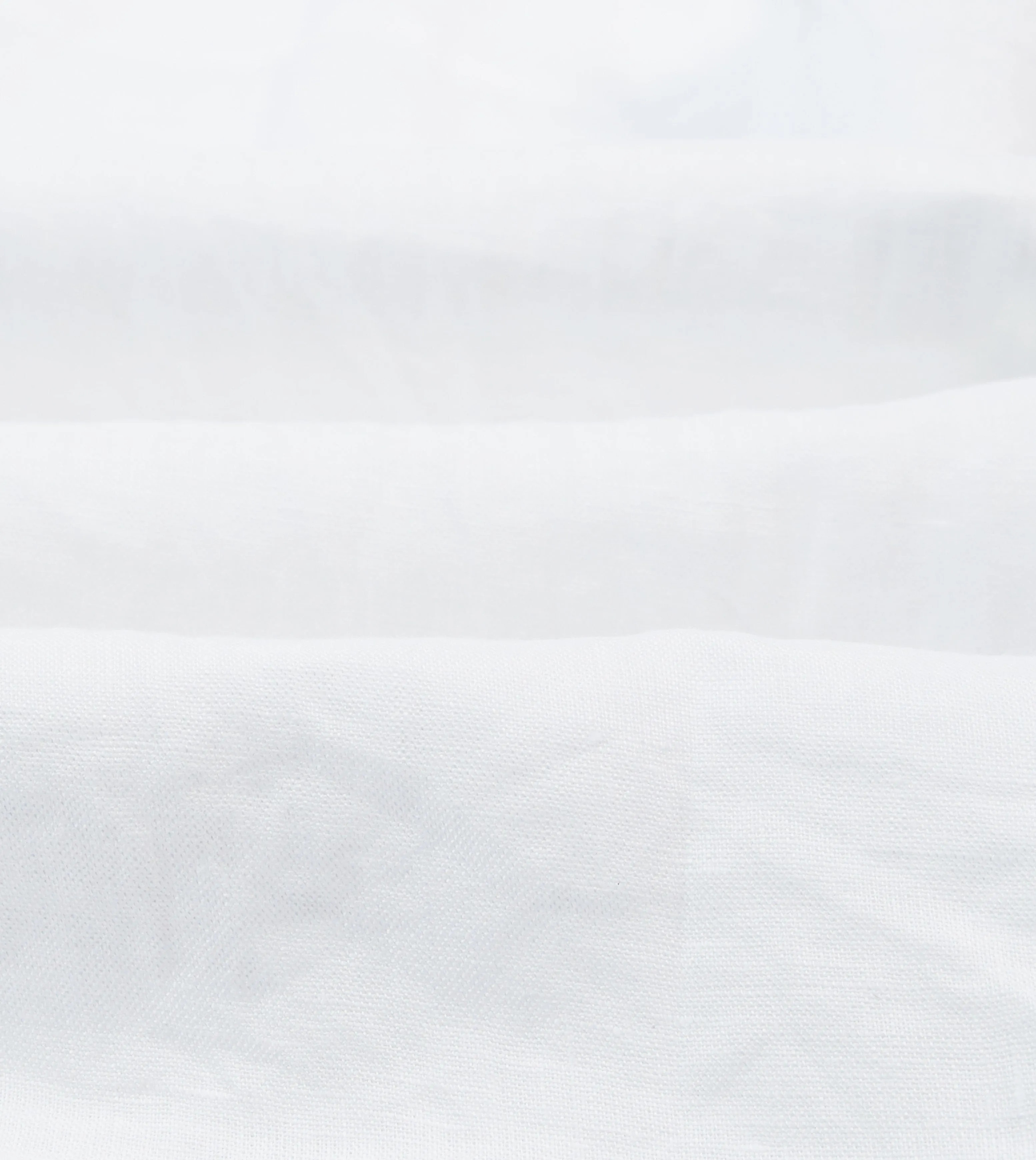 White Linen Mandarin Collar Popover Shirt sold by Drake's London product image thumbnail 2