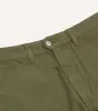Olive Cotton-Linen Herringbone Fatigue Shorts sold by Drake's London