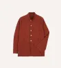 Rust Linen Forestiere Jacket sold by Drake's London