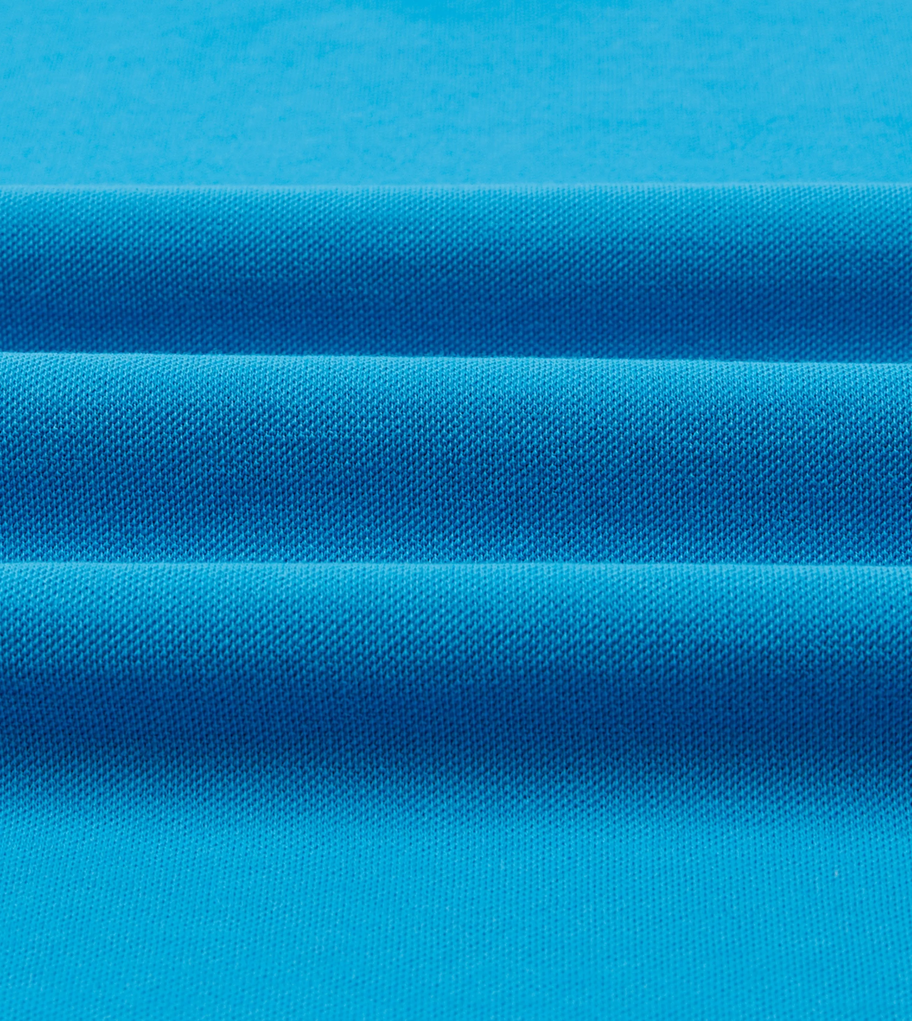 Sky Blue Piqué Cotton Polo Shirt sold by Drake's London product image thumbnail 2