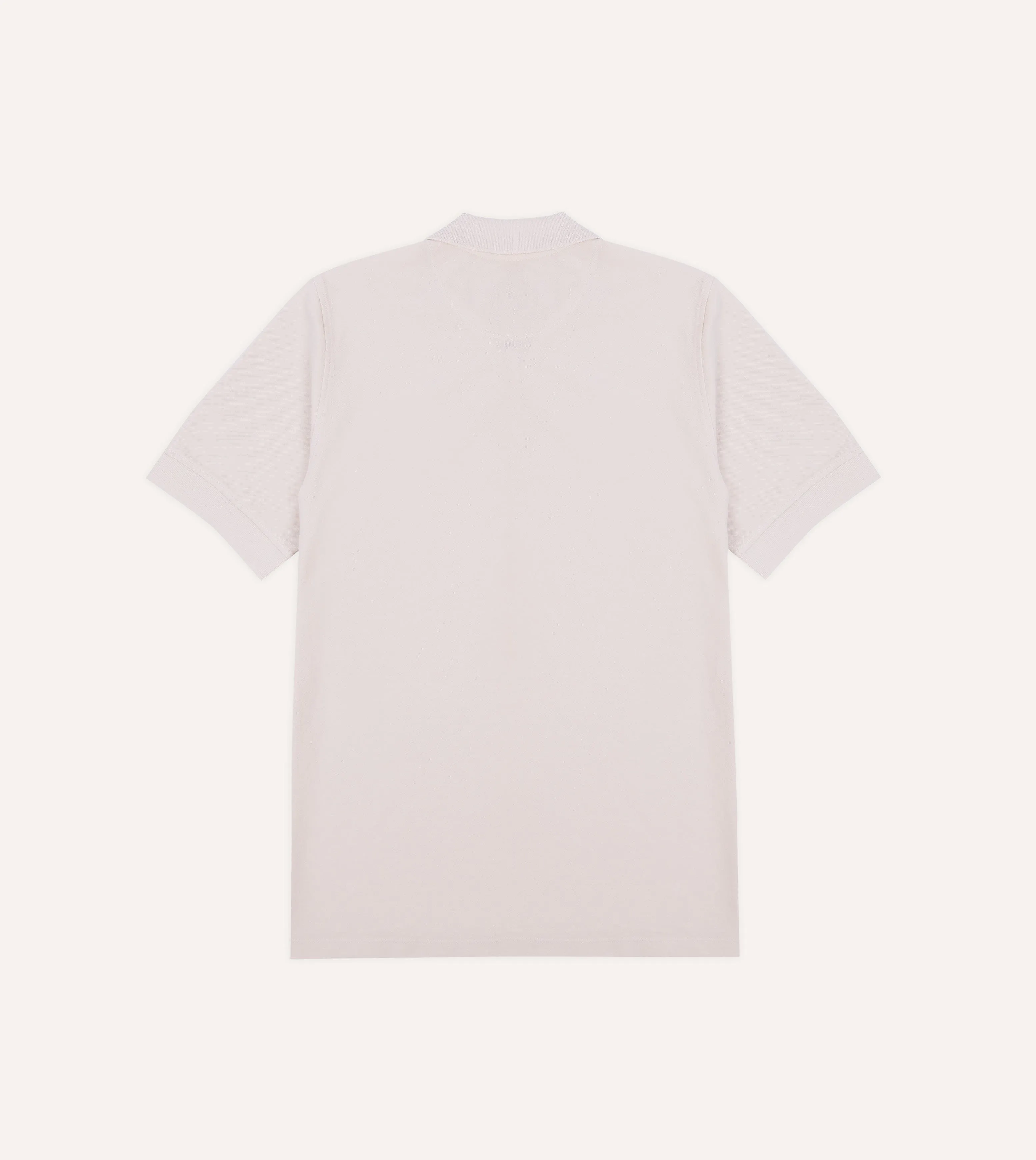 Pink Piqué Cotton Polo Shirt sold by Drake's London product image thumbnail 4