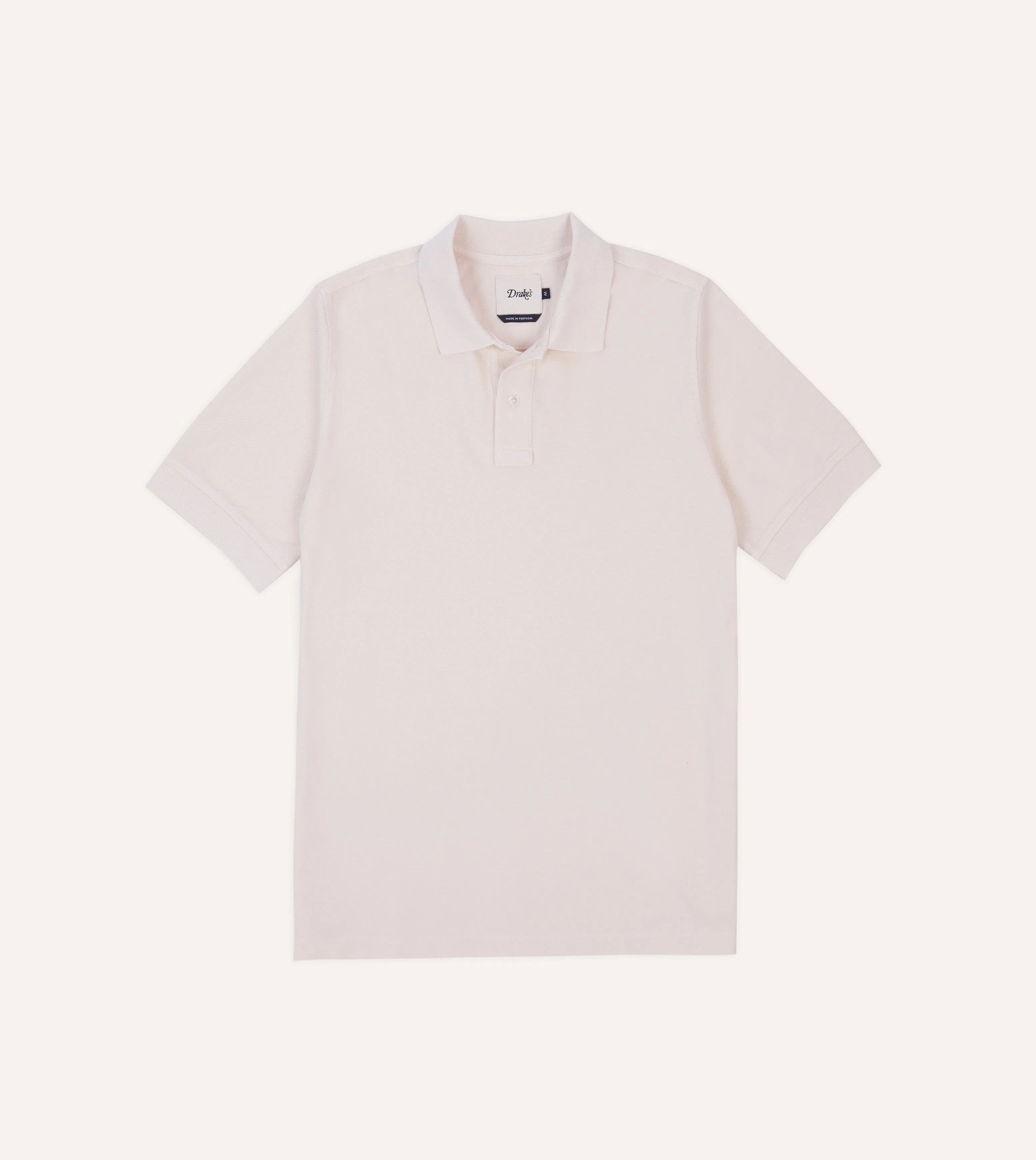 Pink Piqué Cotton Polo Shirt sold by Drake's London