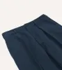 Navy Cotton Linen Games Trousers sold by Drake's London