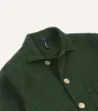 Green Linen Five-Pocket Chore Jacket sold by Drake's London