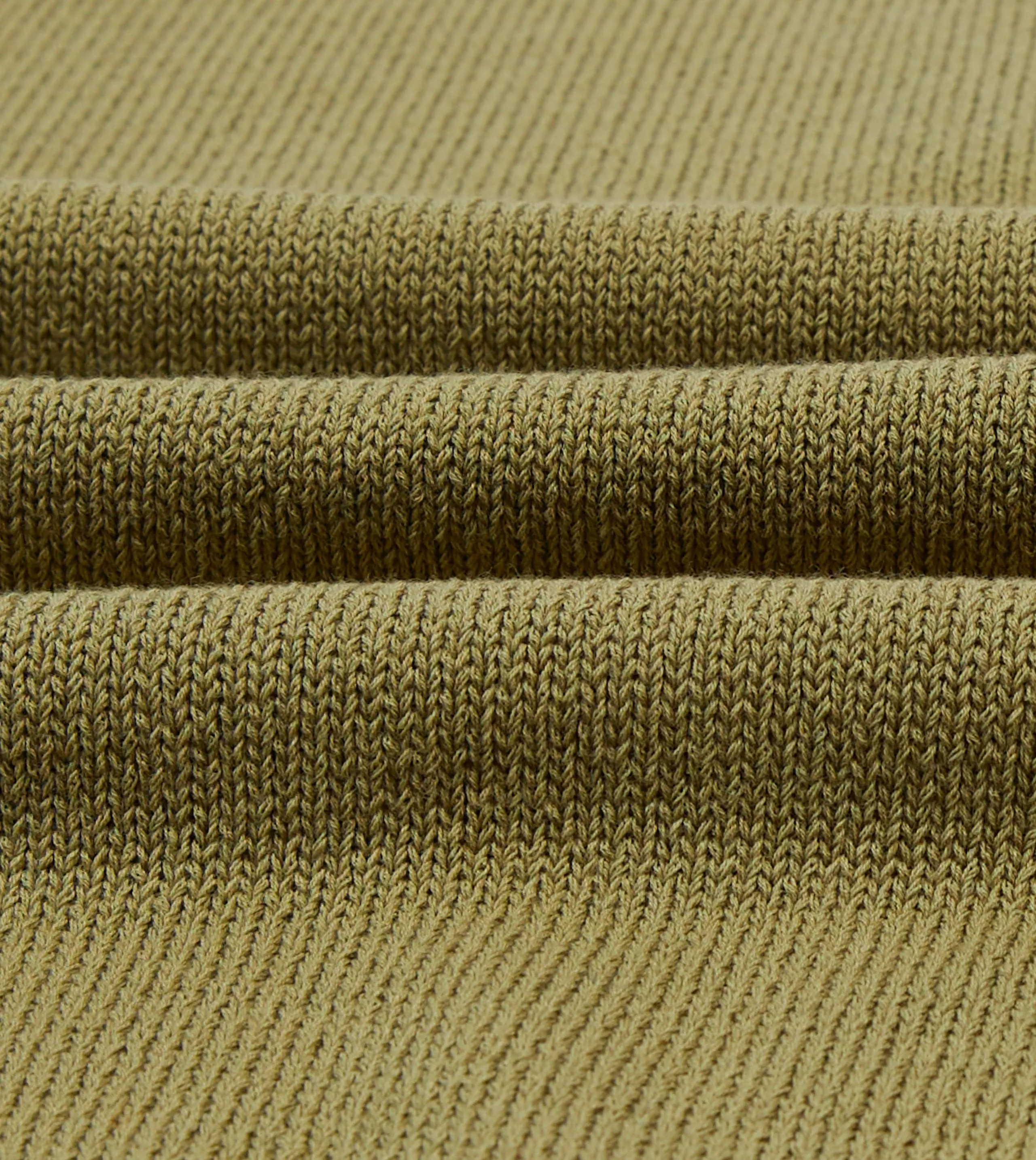 Green Knitted Crepe Cotton Short-Sleeve Polo Shirt sold by Drake's London product image thumbnail 2