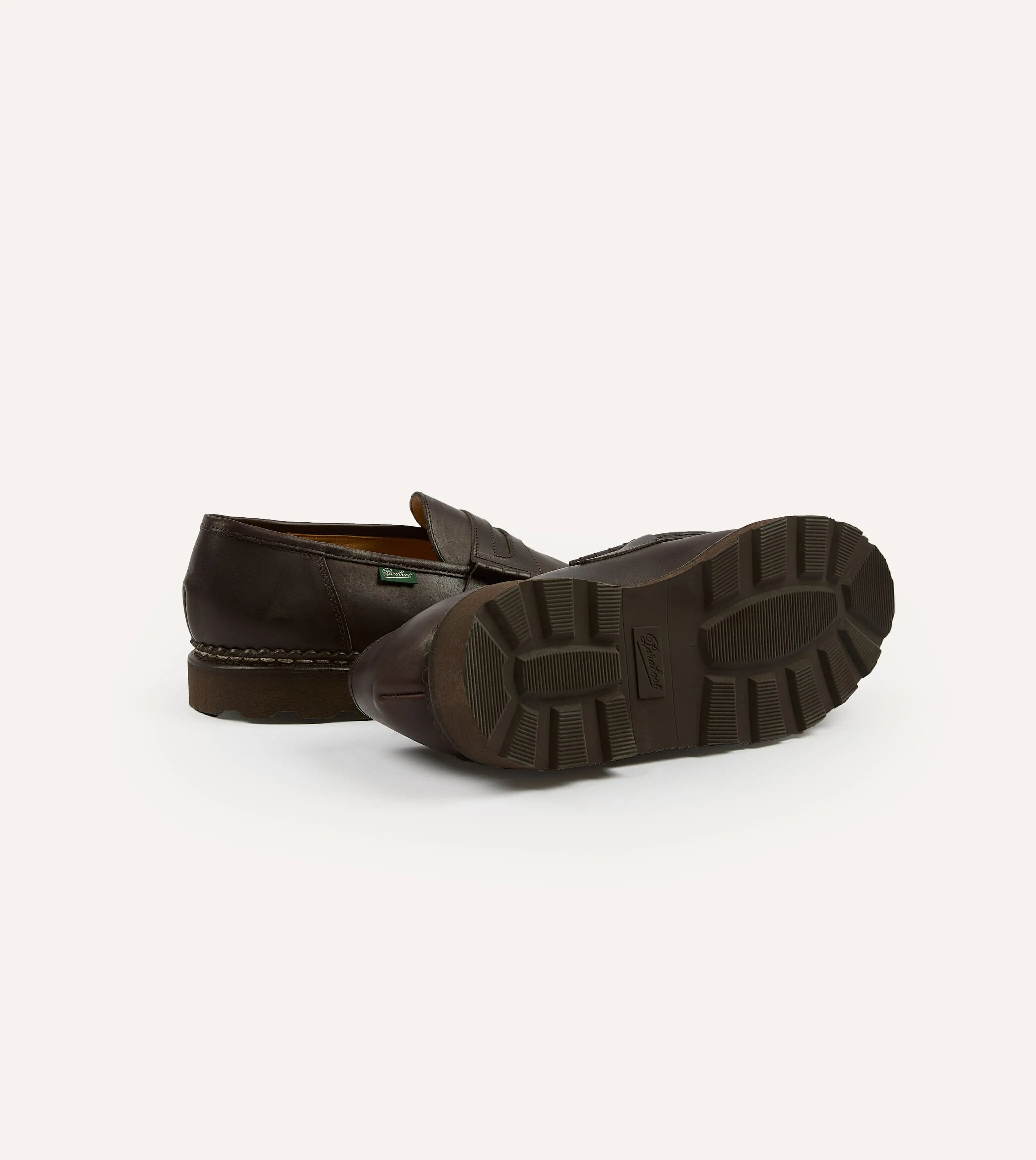 Paraboot Reims Brown Leather Loafer sold by Drake's London product image thumbnail 2