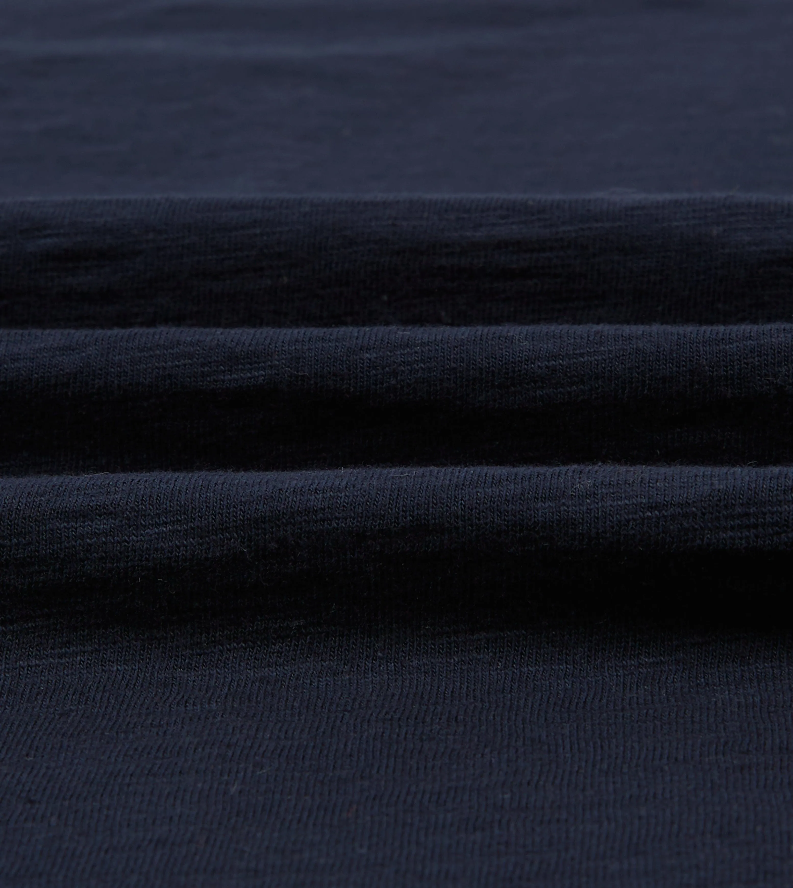 Navy Flamé Cotton Crew Neck Hiking T-Shirt sold by Drake's London product image thumbnail 2