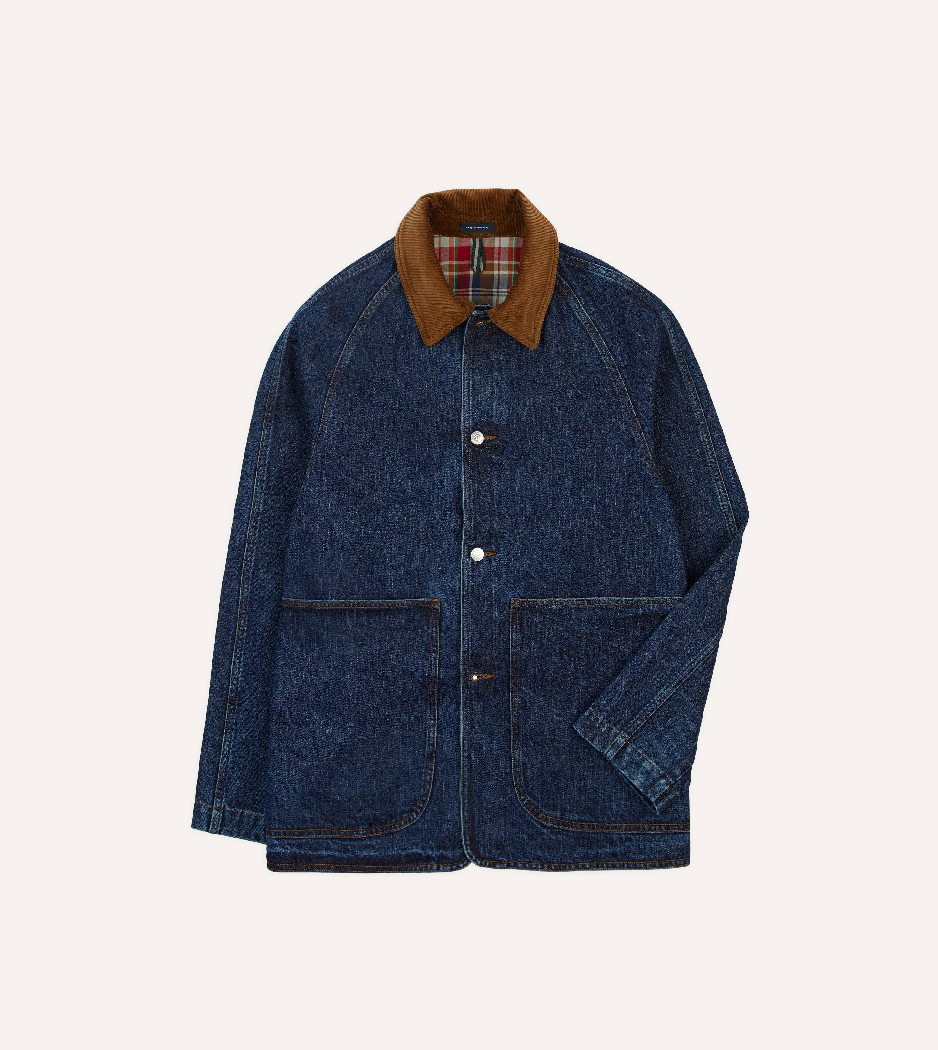 Stone Wash Denim Field Jacket sold by Drake's London