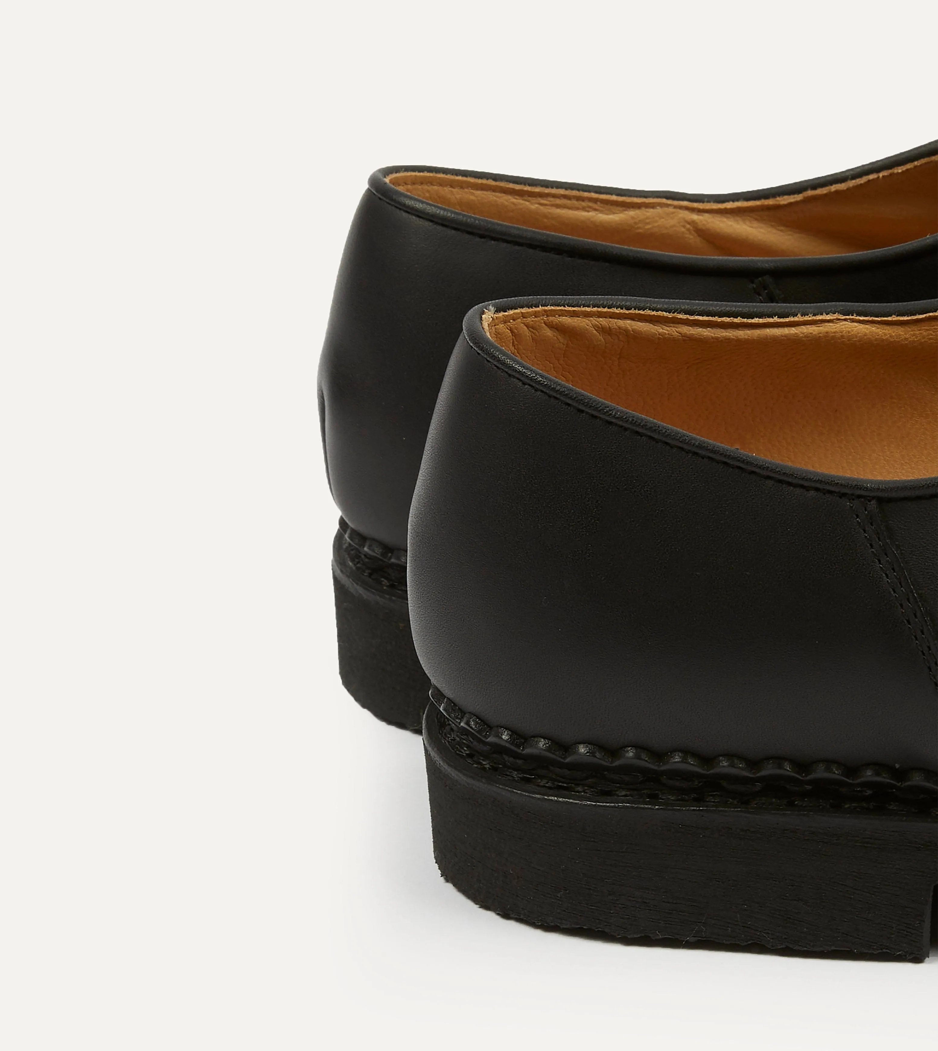 Paraboot Michael Black Calf Leather Derby Shoe sold by Drake's London product image thumbnail 4