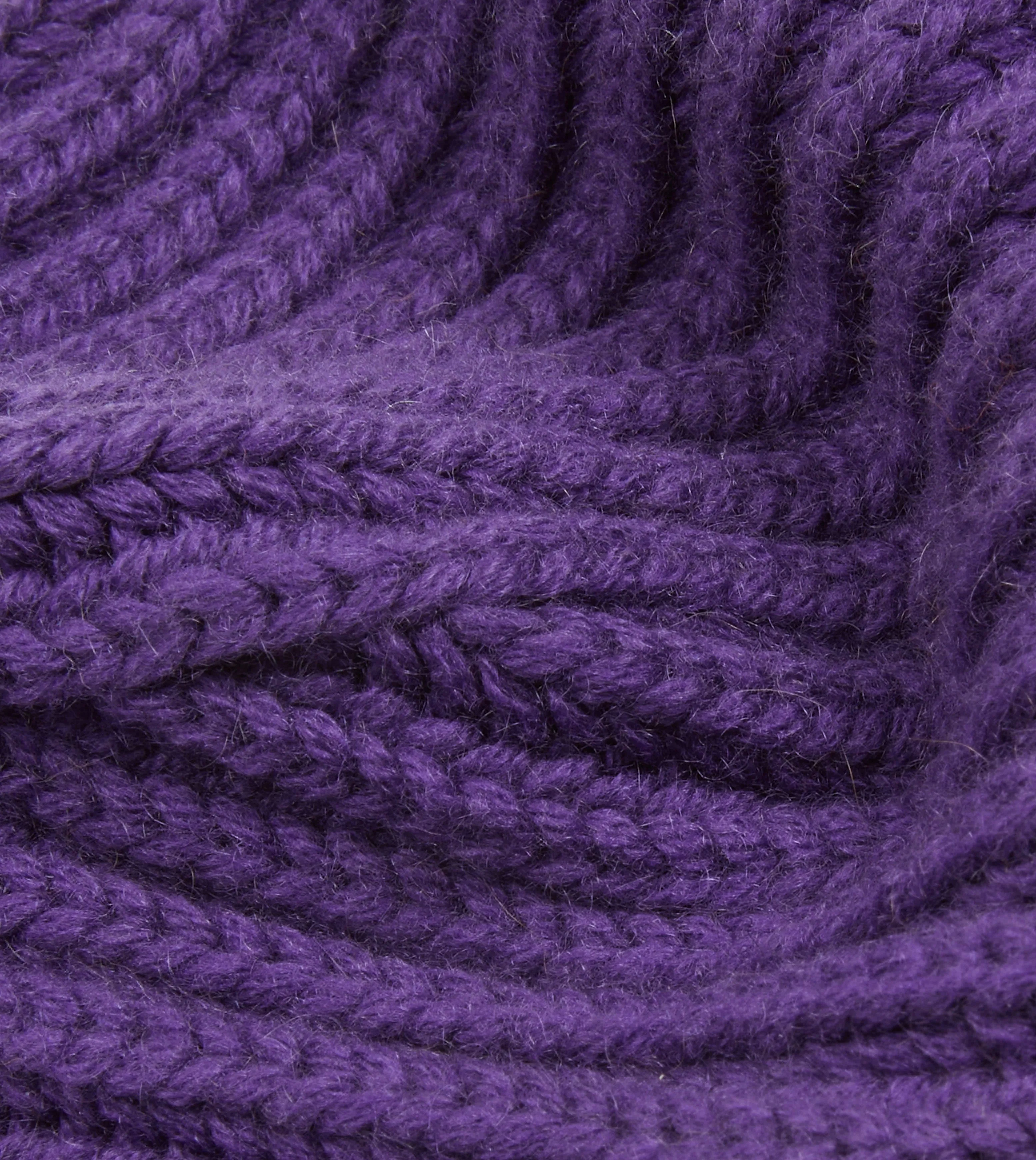 Purple Cashmere Ribbed Knit Cap sold by Drake's London product image thumbnail 2