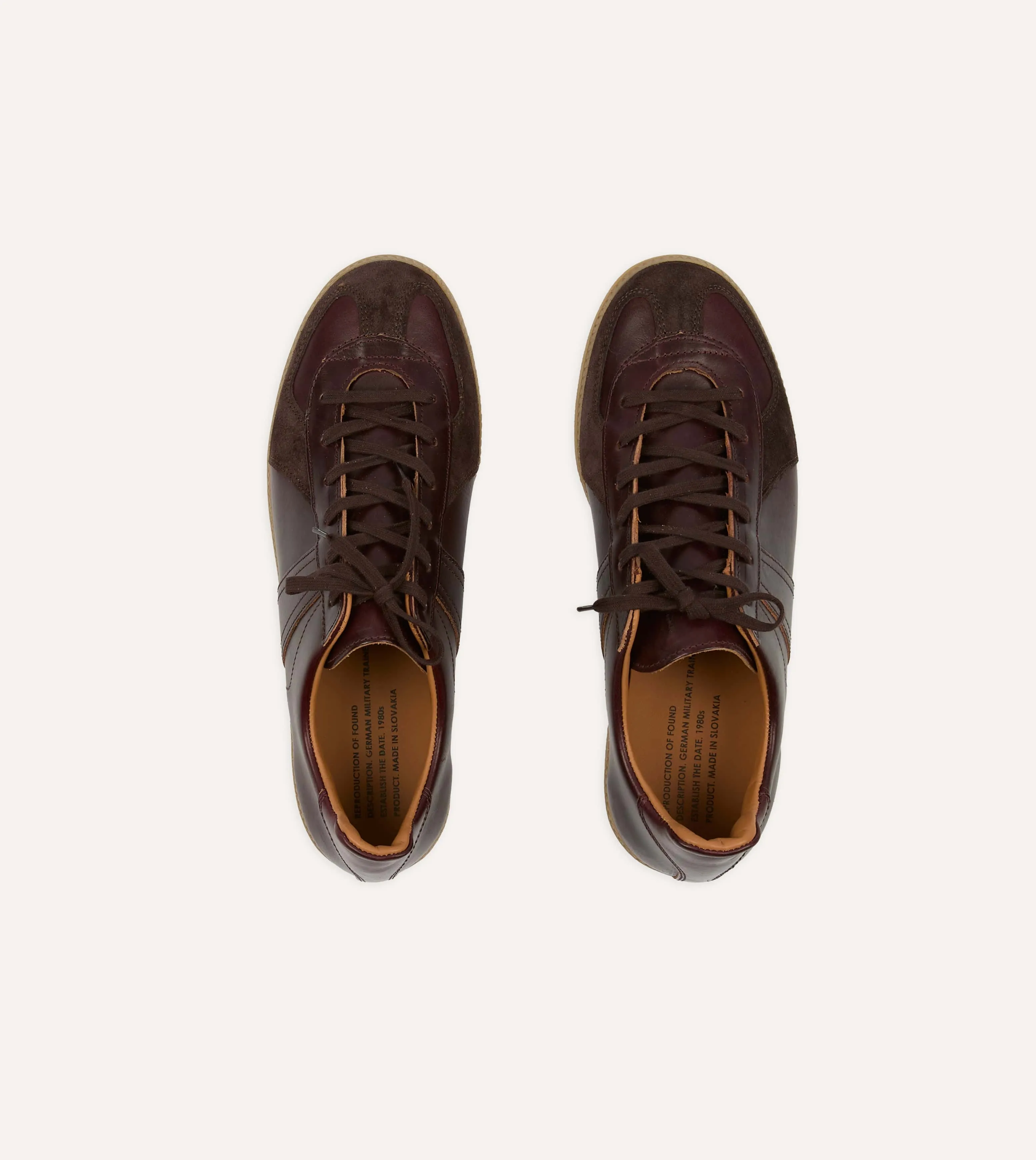 Reproduction of Found Brown Germany Military Trainer sold by Drake's London product image thumbnail 4