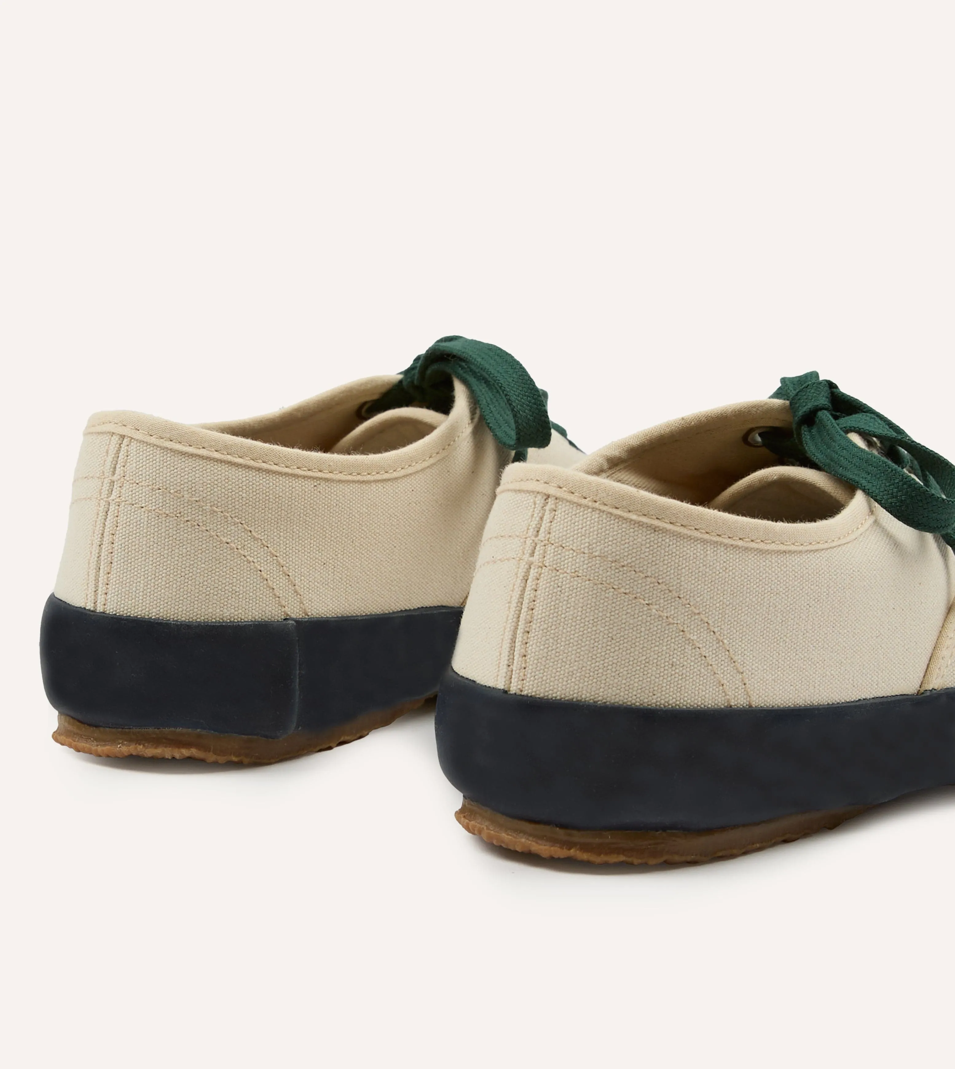 Drake's By Reproduction of Found Ecru and Navy Military Trainer sold by Drake's London product image thumbnail 5