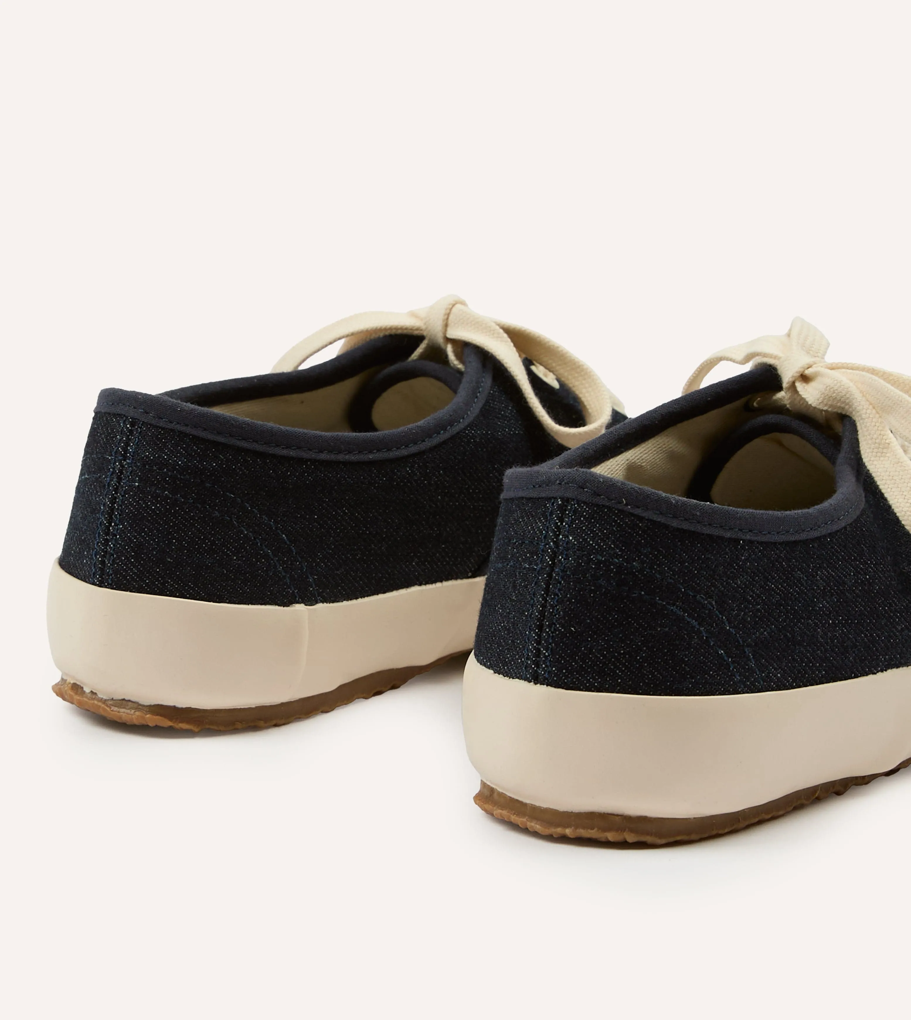 Drake's By Reproduction of Found Denim Military Trainer sold by Drake's London product image thumbnail 5