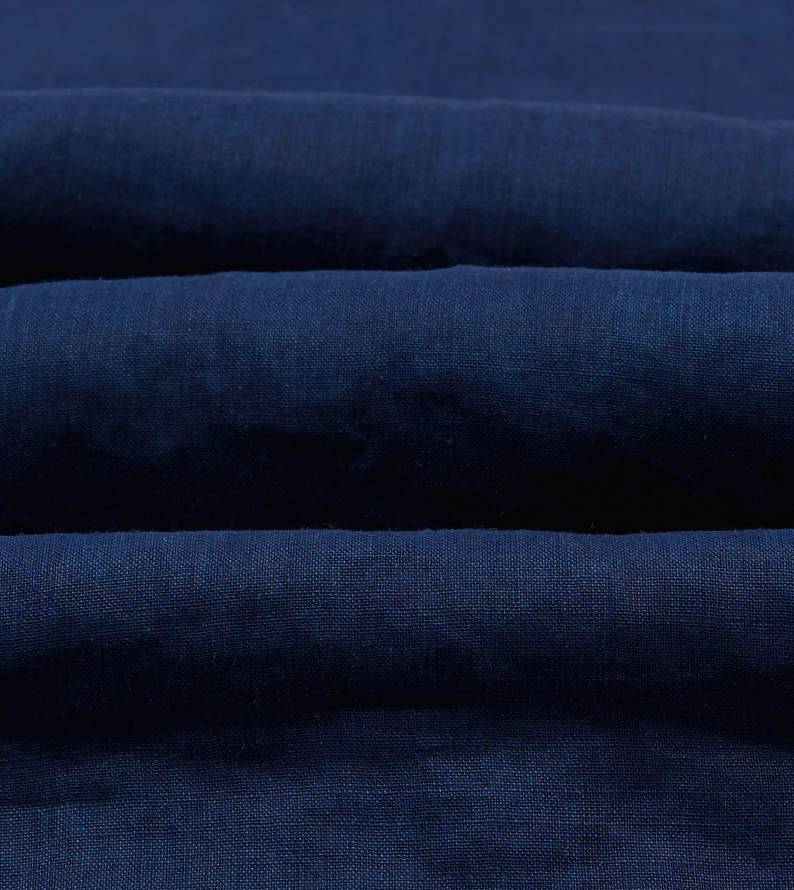 Indigo Ramie Camp Collar Short Sleeve Shirt sold by Drake's London product image thumbnail 2