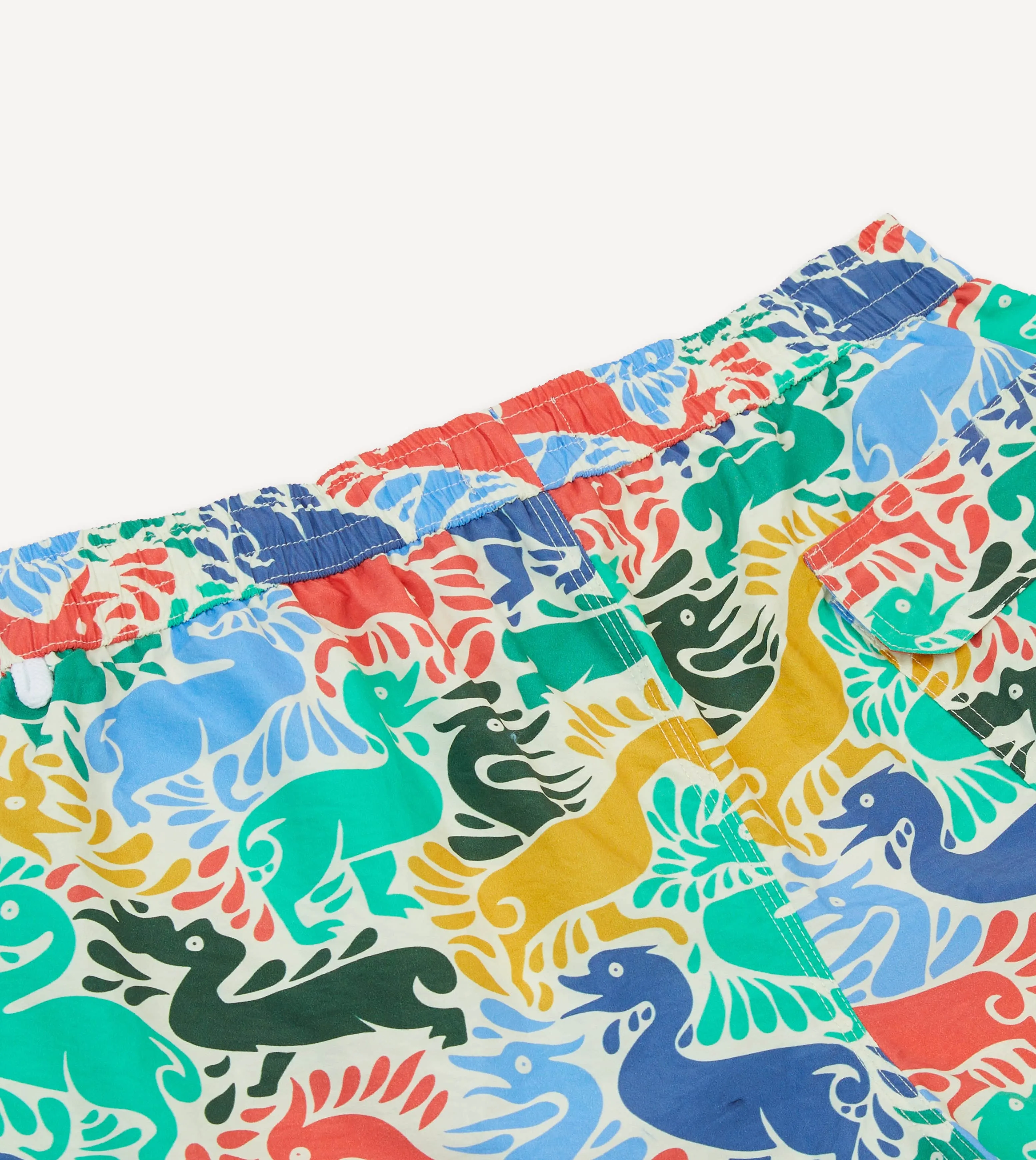 Ducks Print Nylon Drawstring Swim Shorts sold by Drake's London product image thumbnail 5