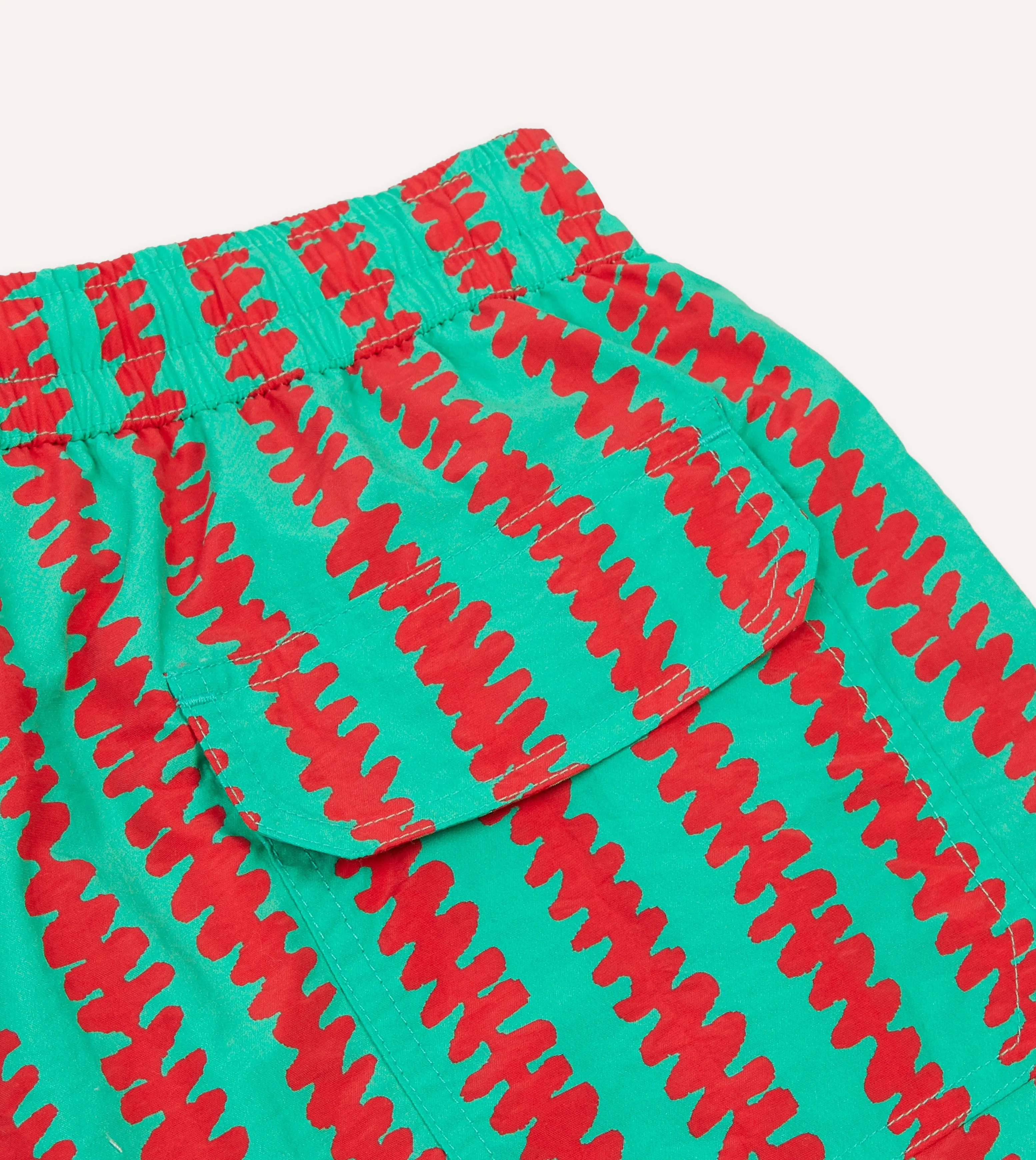 Kelim Stripe Print Nylon Drawstring Swim Shorts sold by Drake's London product image thumbnail 4
