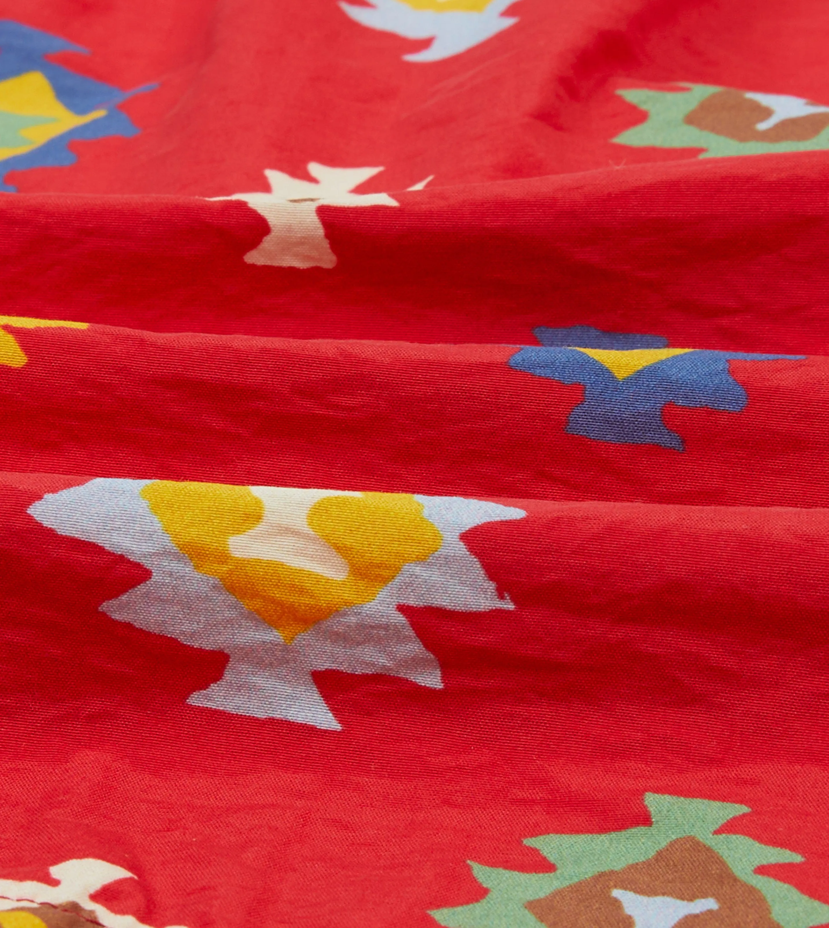 Red Kilim Print Nylon Drawstring Swim Shorts sold by Drake's London product image thumbnail 2