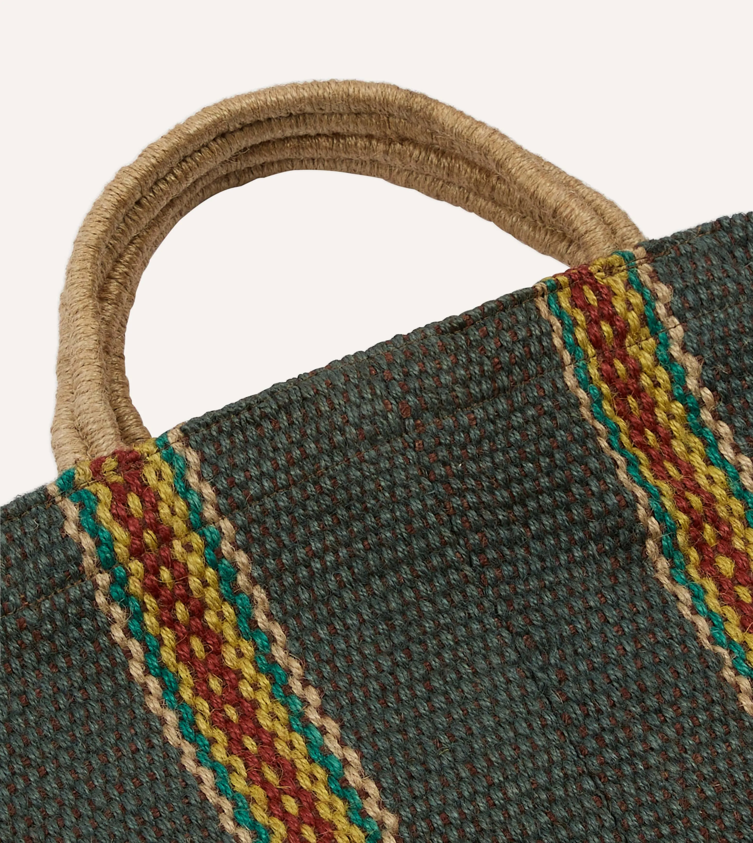 Grey Maison Bengal Extra Large Jute Poresh Tote Bag sold by Drake's London product image thumbnail 3