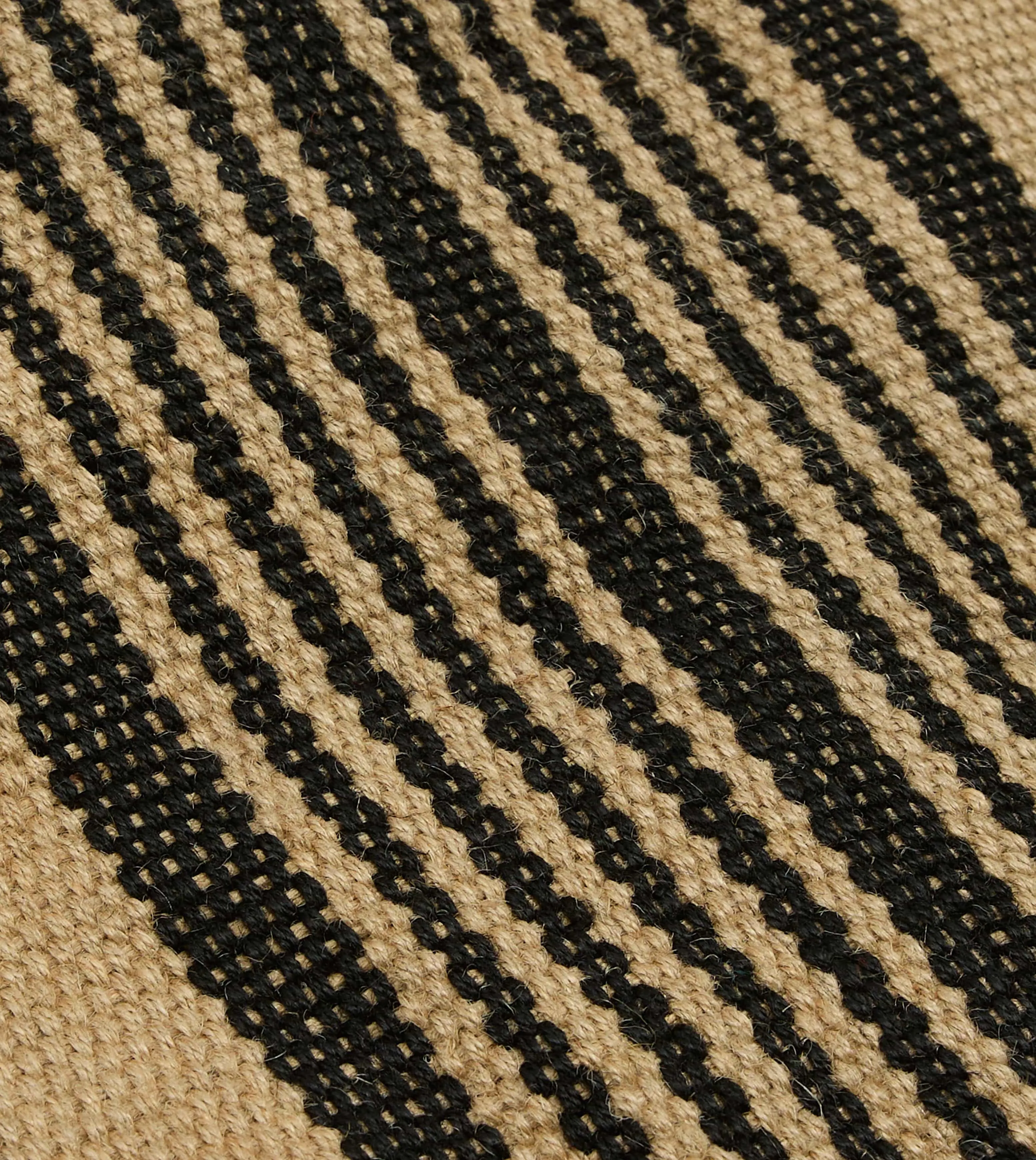 Black and Beige Maison Bengal Extra Large Jute Poresh Tote Bag sold by Drake's London product image thumbnail 2