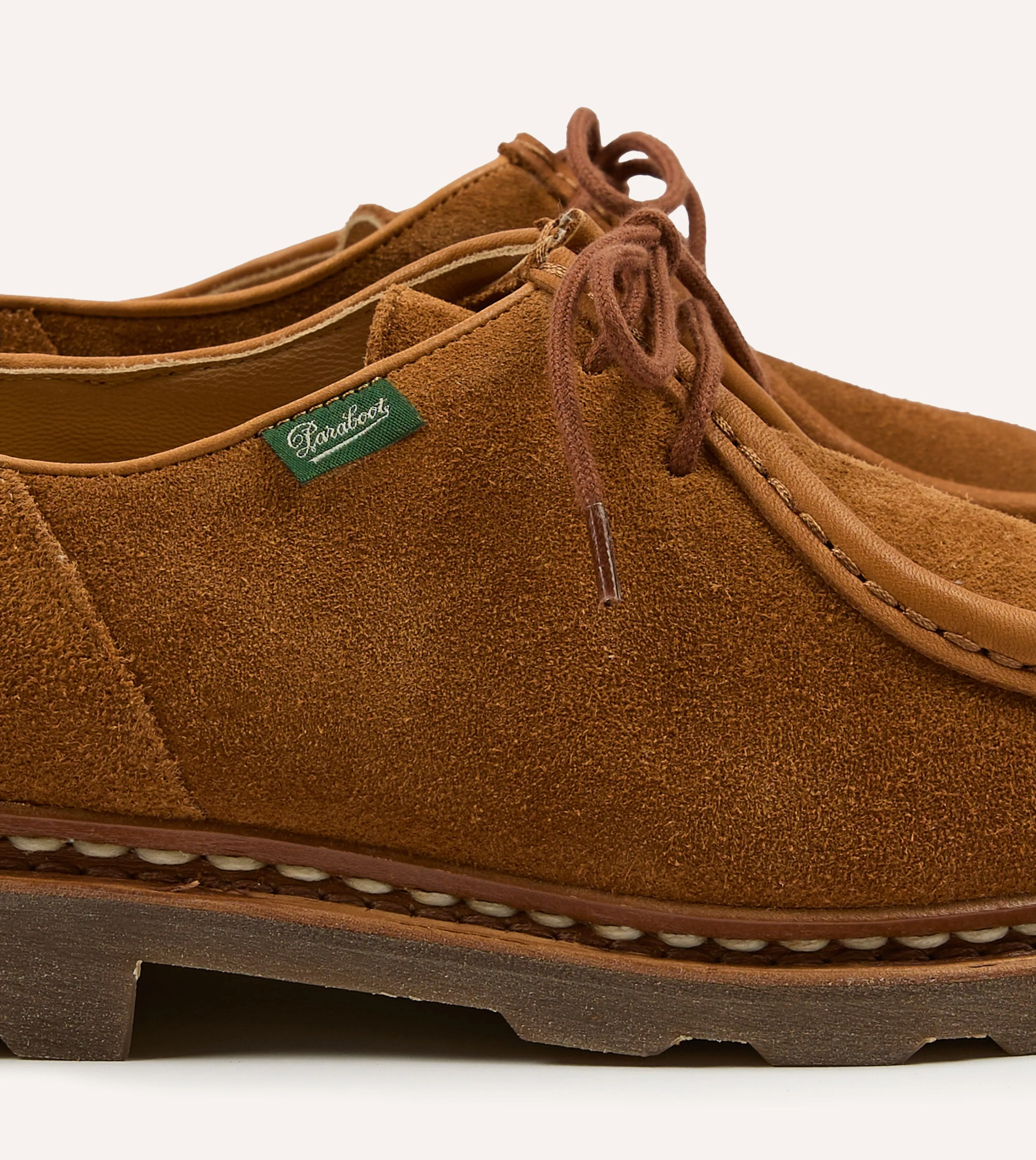 Paraboot Michael Whiskey Suede Derby Shoe sold by Drake's London product image thumbnail 3