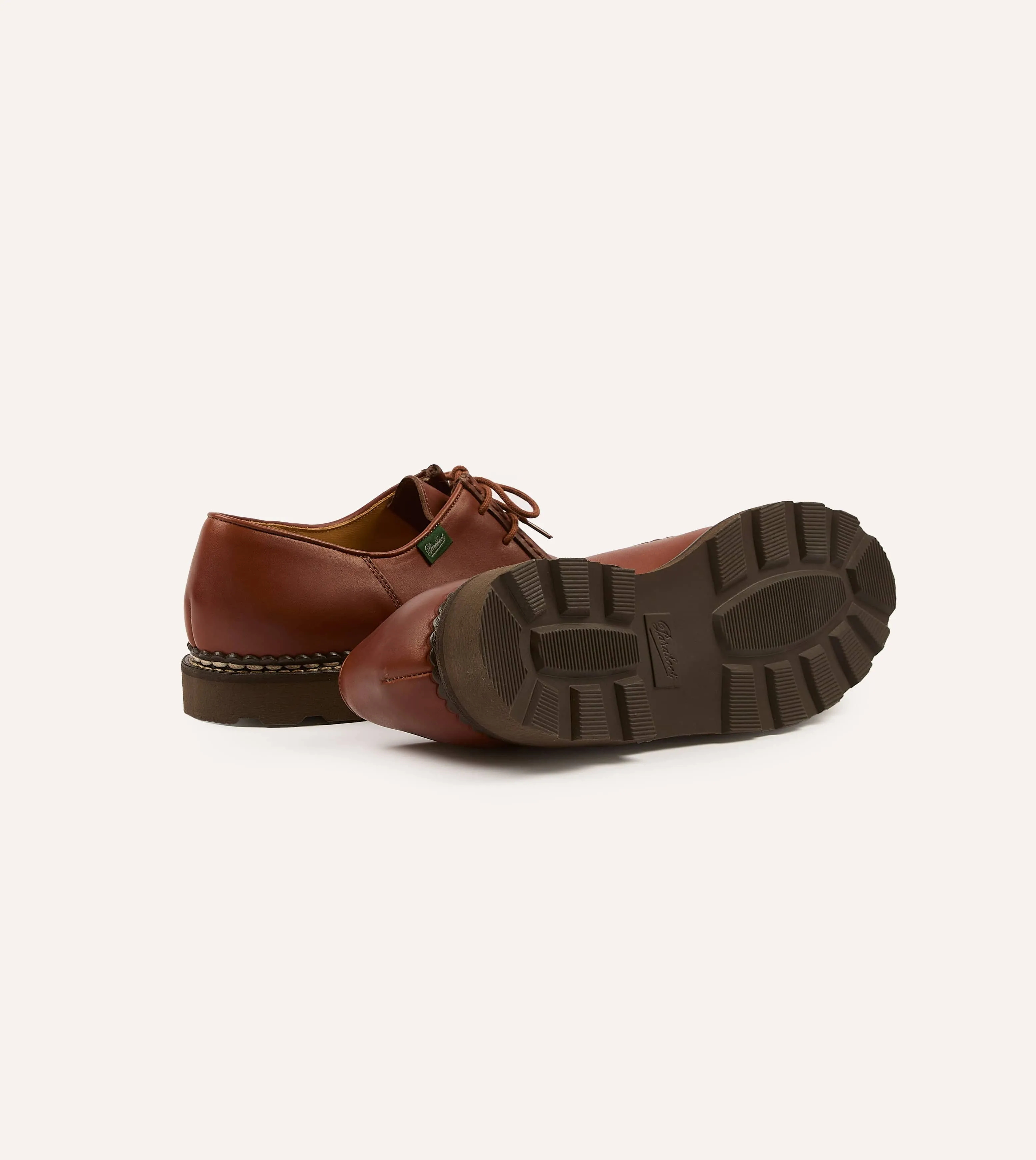 Paraboot Michael Brown Leather Derby Shoe sold by Drake's London product image thumbnail 2