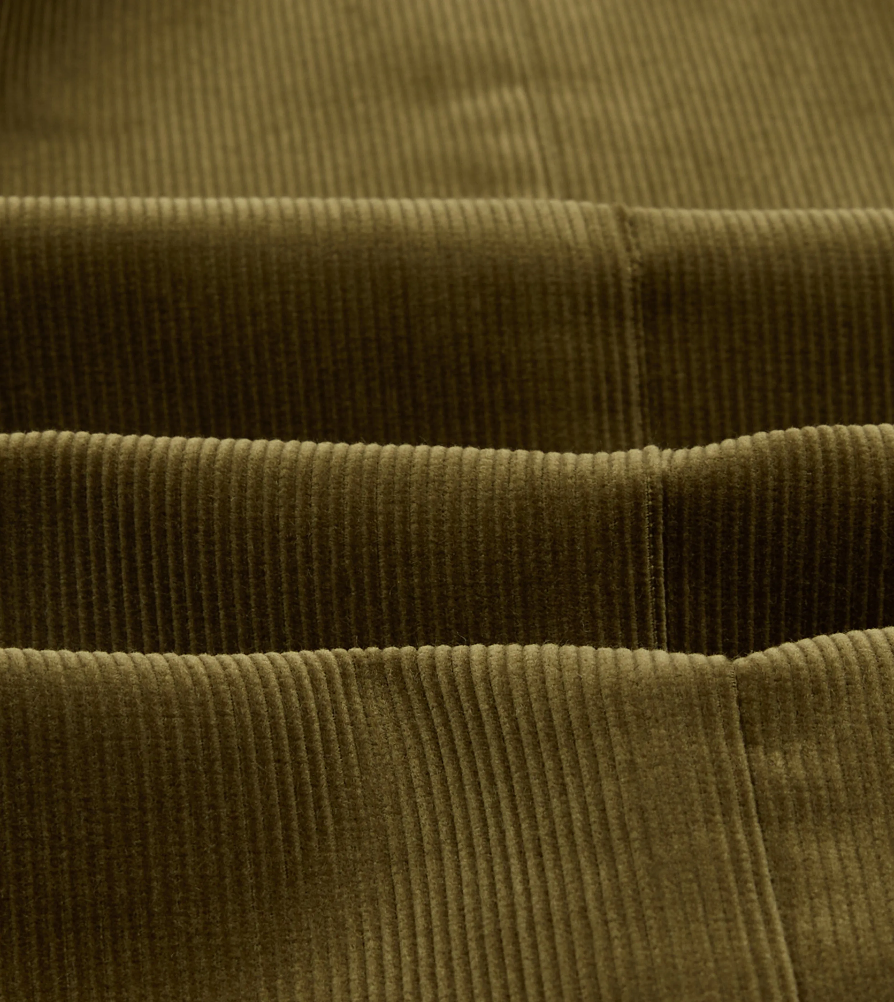 Olive Green Mid-Wale Cotton Corduroy Tailored Jacket sold by Drake's London product image thumbnail 2