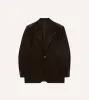 Brown Mid-Wale Cotton Corduroy Tailored Jacket sold by Drake's London
