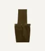 Olive Mid-Wale Corduroy Single Pleat Trouser sold by Drake's London