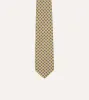 Yellow Square Medallion Self-Tipped Silk Tie sold by Drake's London