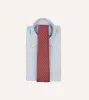Red Square Medallion Self-Tipped Silk Tie sold by Drake's London