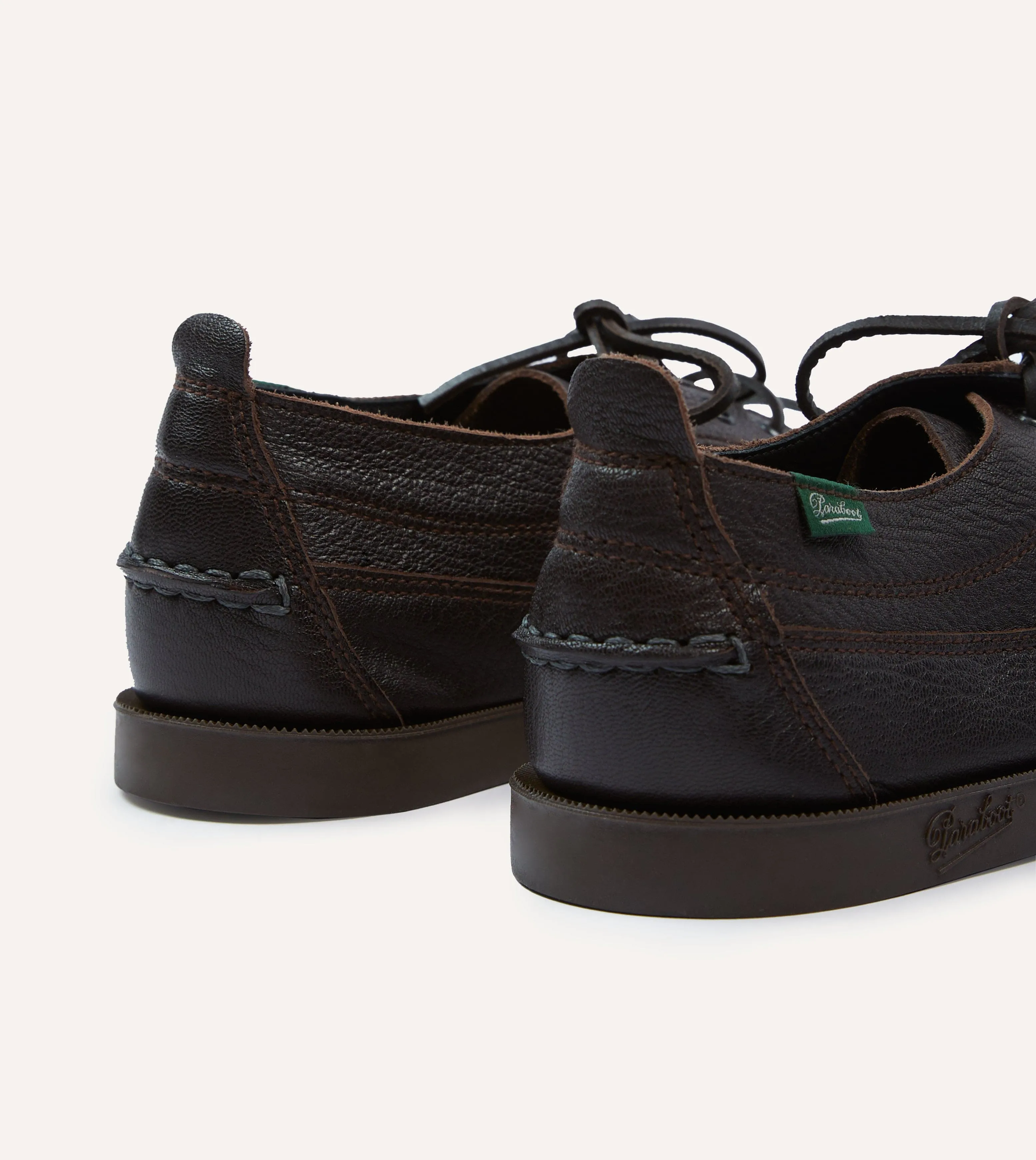 Paraboot for Drake's Malibu Brown Deer Leather Boat Shoe sold by Drake's London product image thumbnail 5