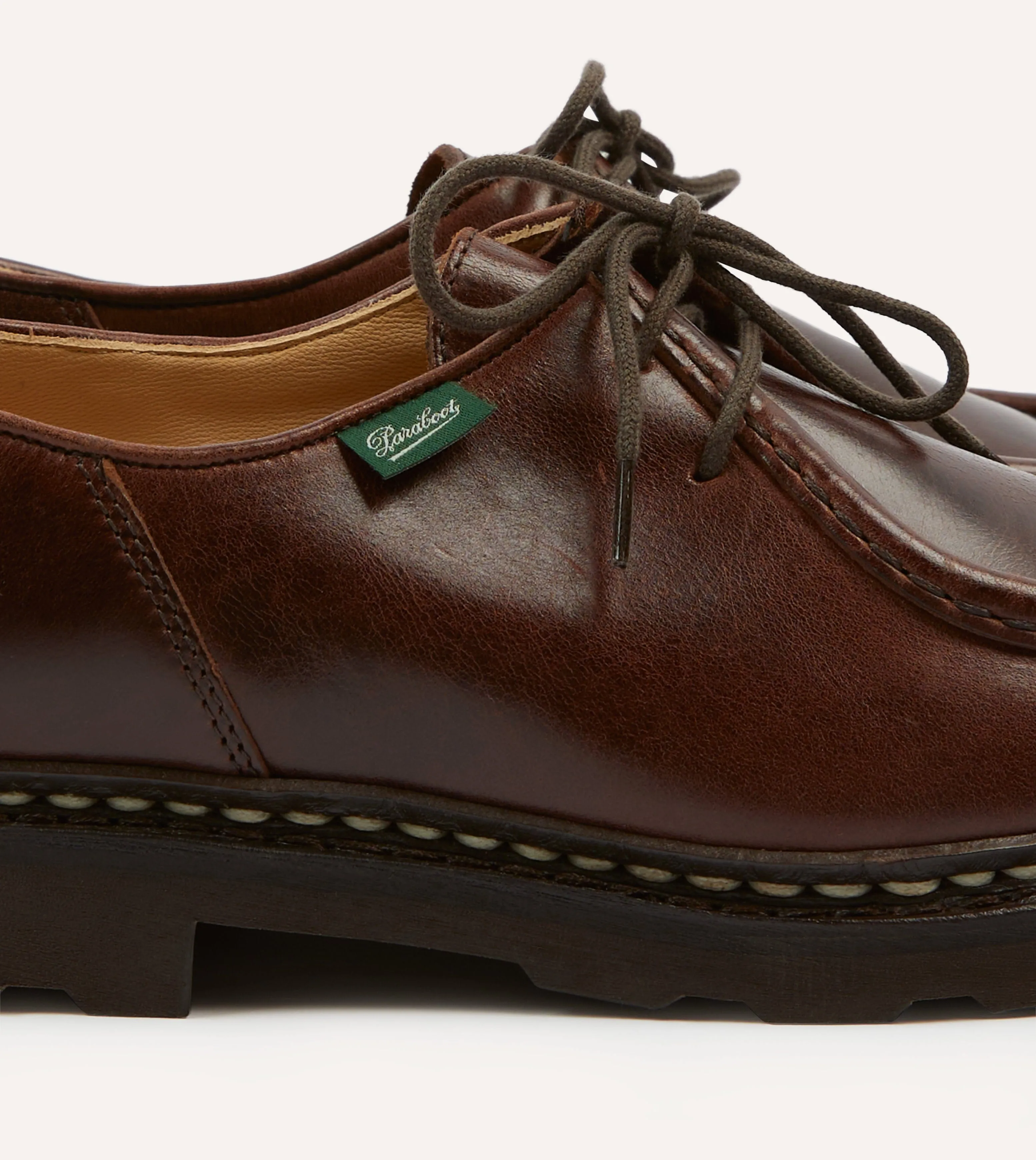 Paraboot Michael Brown Leather Derby Shoe sold by Drake's London product image thumbnail 3