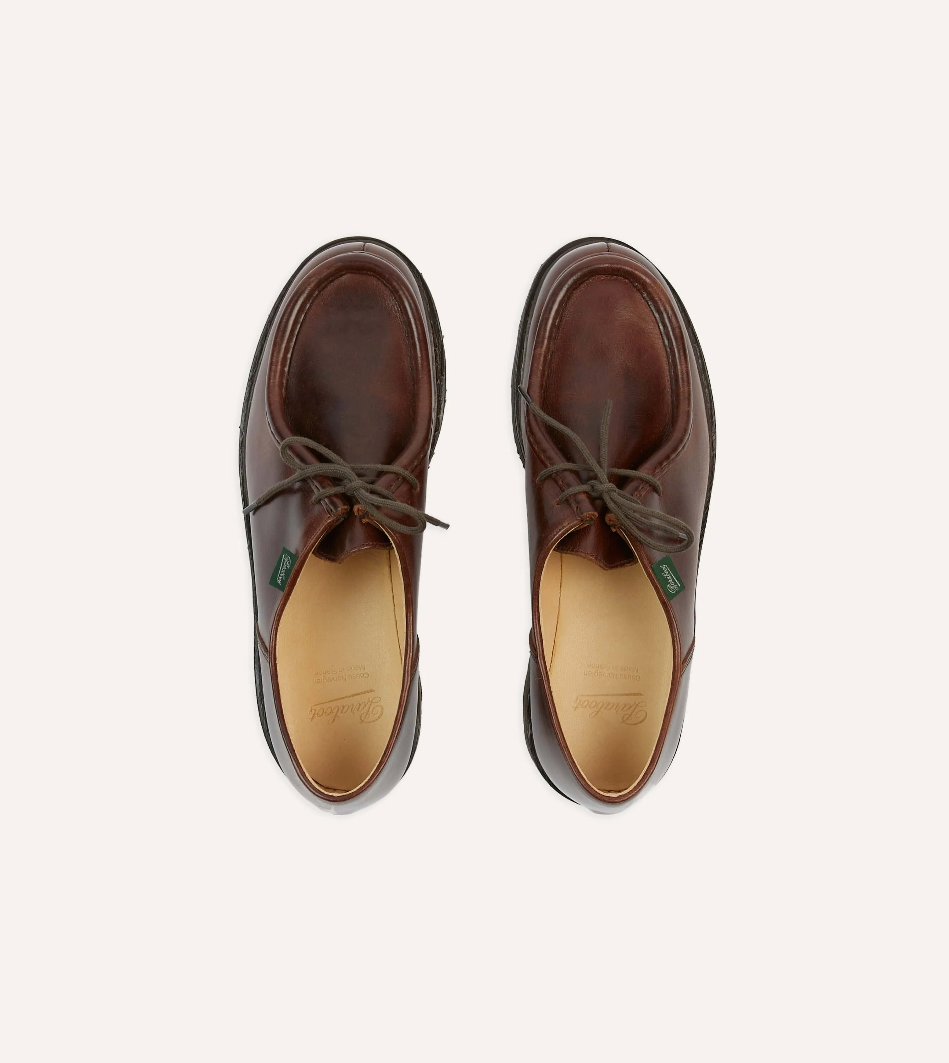 Paraboot Michael Brown Leather Derby Shoe sold by Drake's London product image thumbnail 4