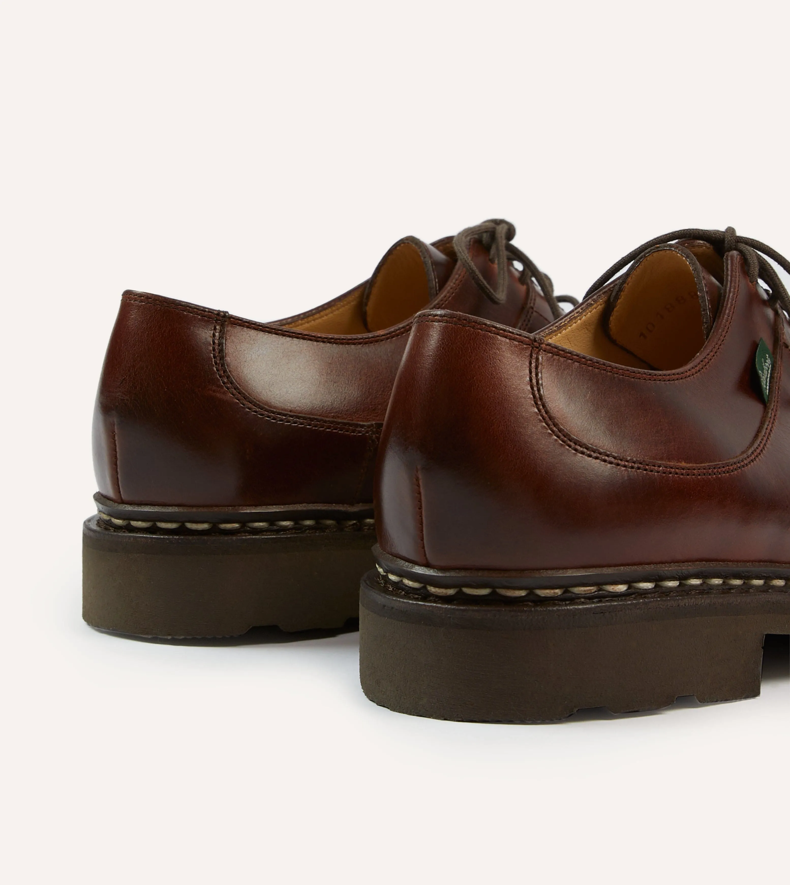 Paraboot Avignon Brown Leather Derby Shoe sold by Drake's London product image thumbnail 5