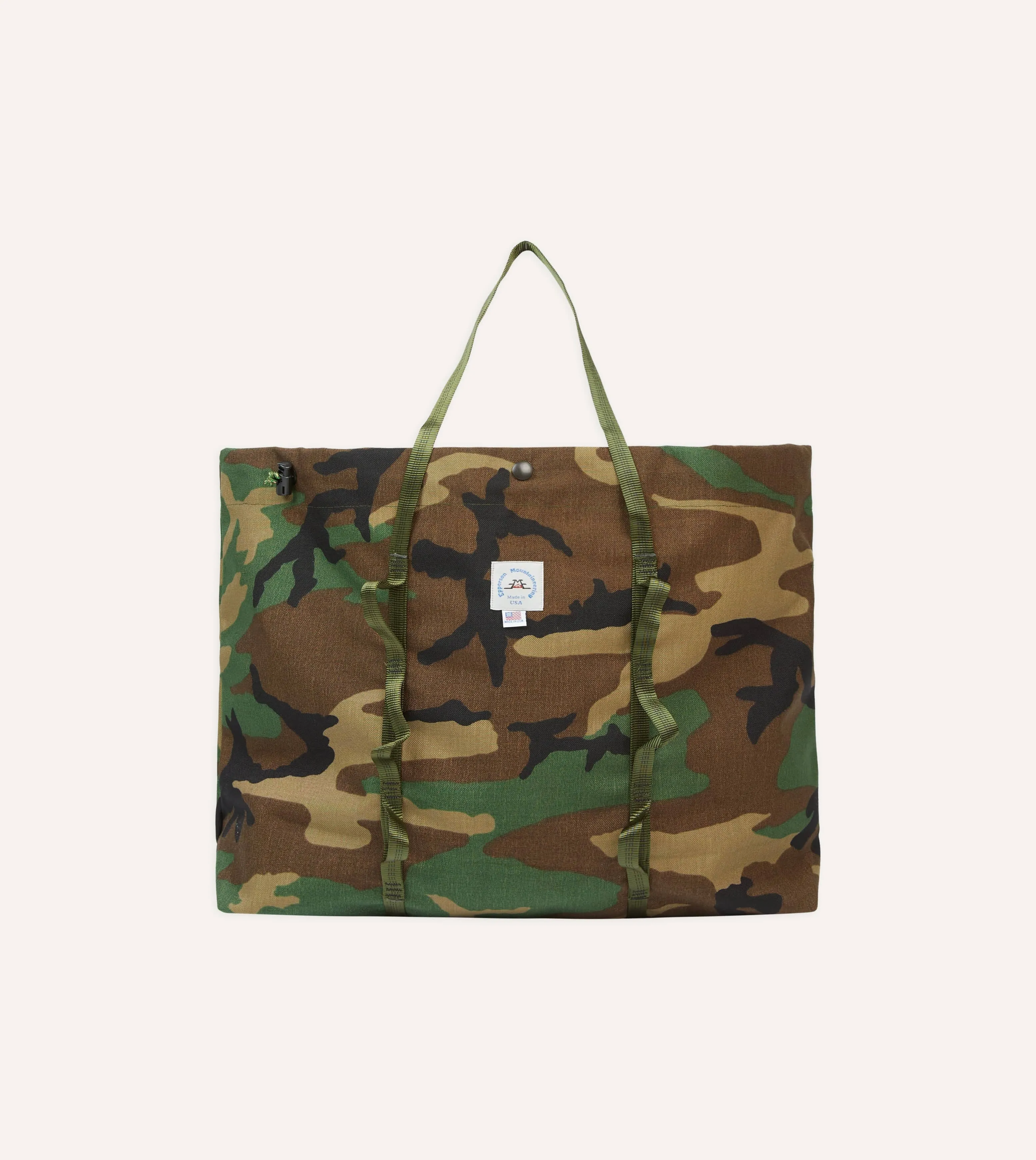 Epperson Mountaineering Woodland Camo Climb Tote sold by Drake's London