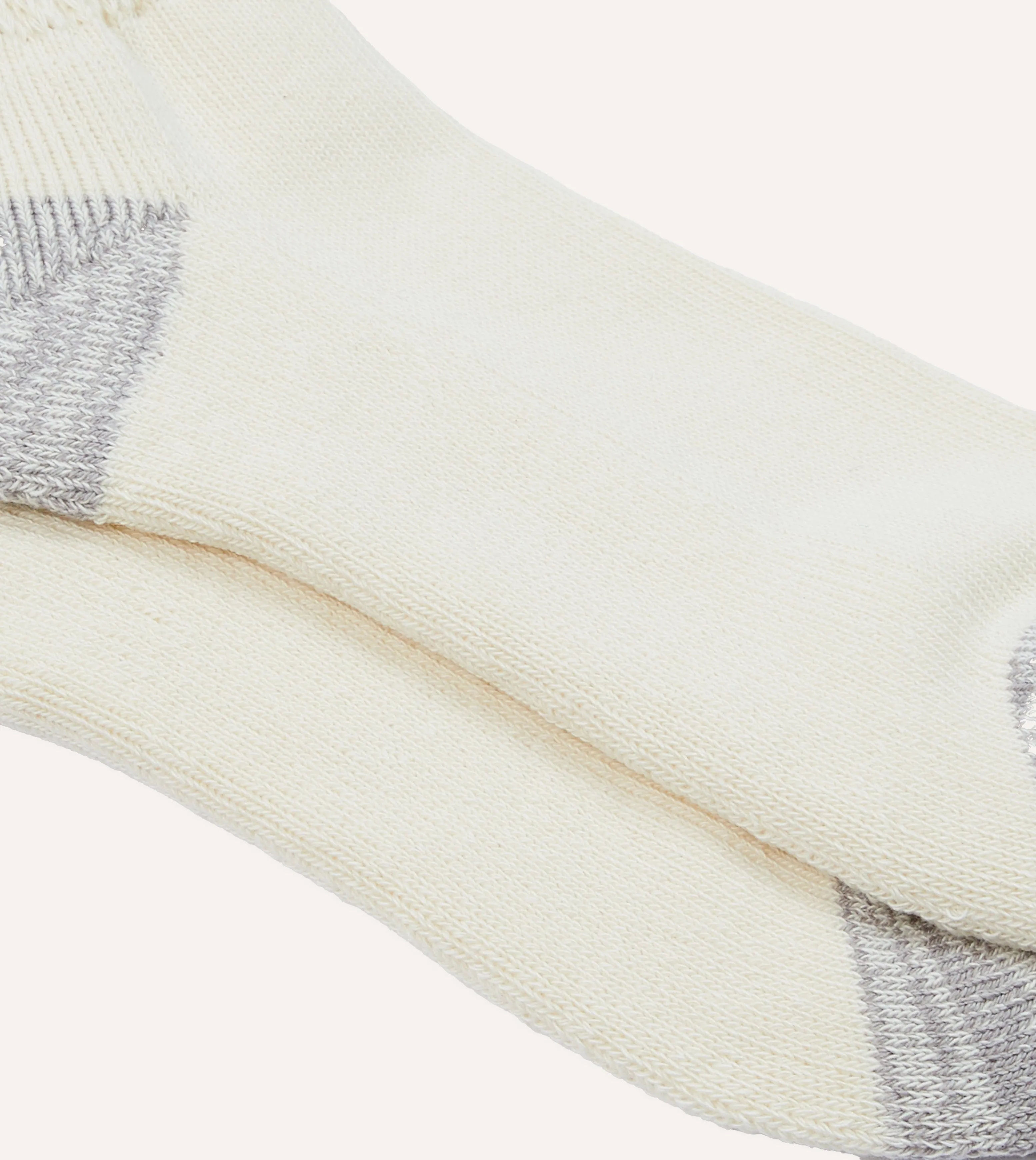 RoToTo Burgundy and Yellow Cotton Crew Socks sold by Drake's London product image thumbnail 3