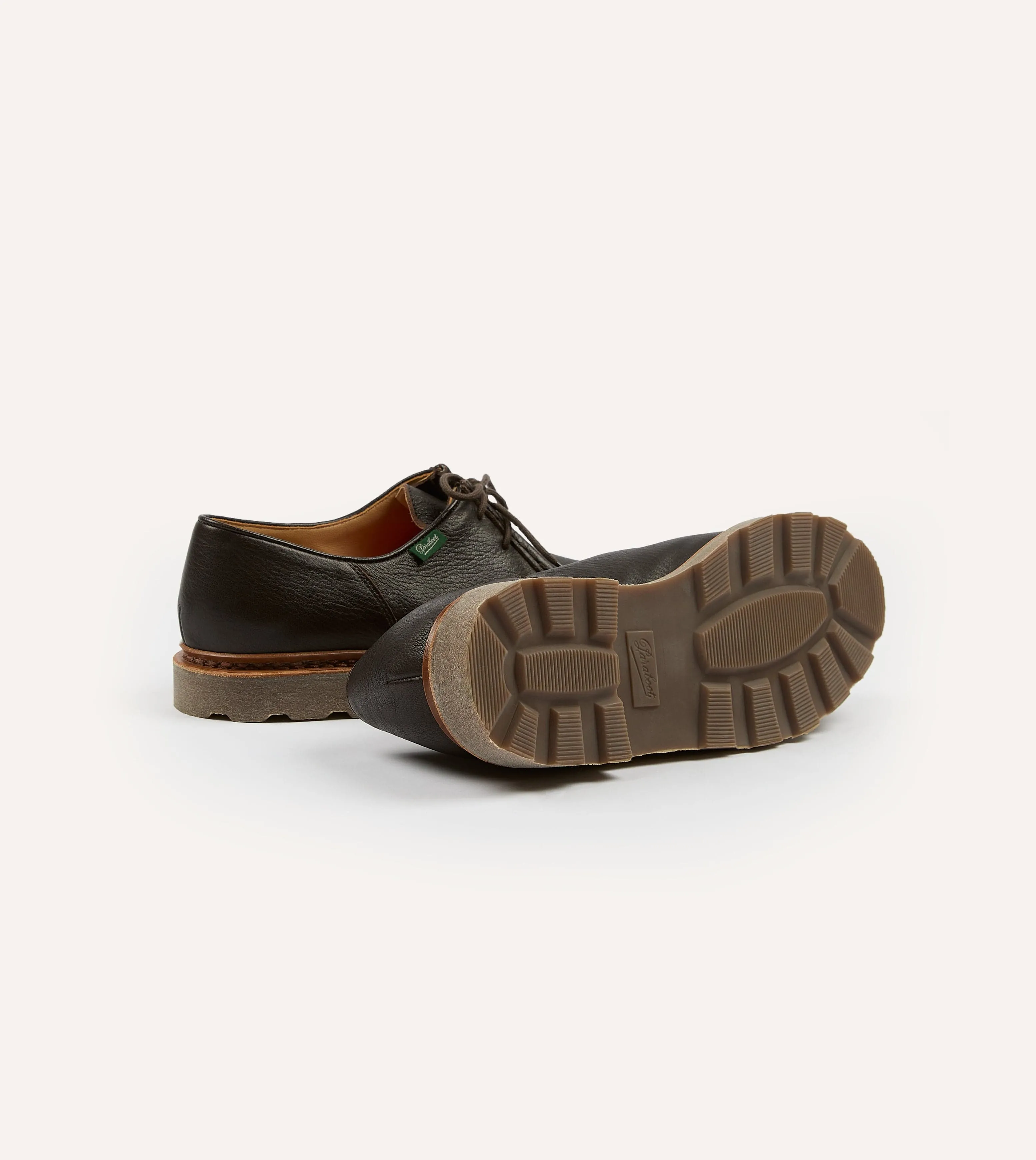 Paraboot Michael Marron Deer Leather Derby Shoe sold by Drake's London product image thumbnail 2