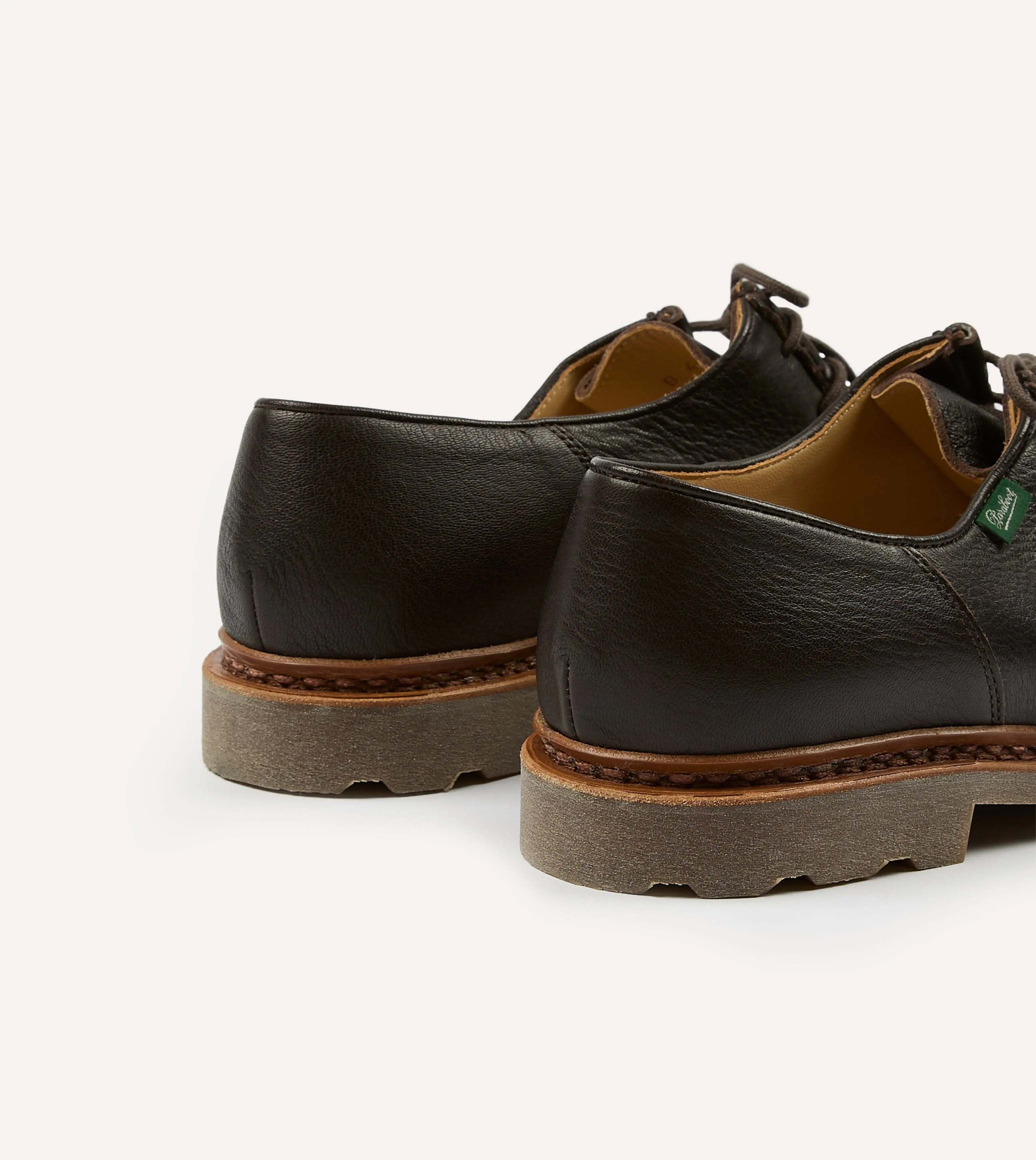 Paraboot Michael Marron Deer Leather Derby Shoe sold by Drake's London product image thumbnail 5