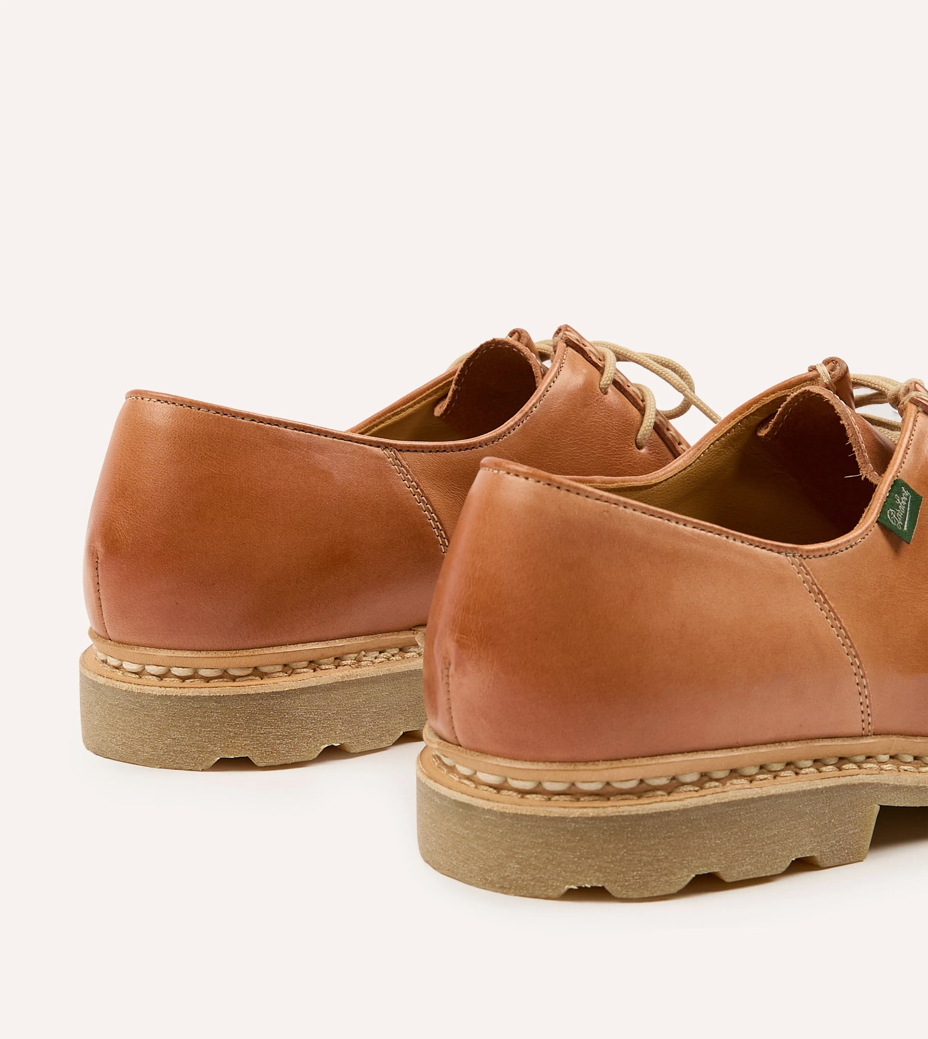 Paraboot Michael Camel Leather Derby Shoe sold by Drake's London product image thumbnail 5