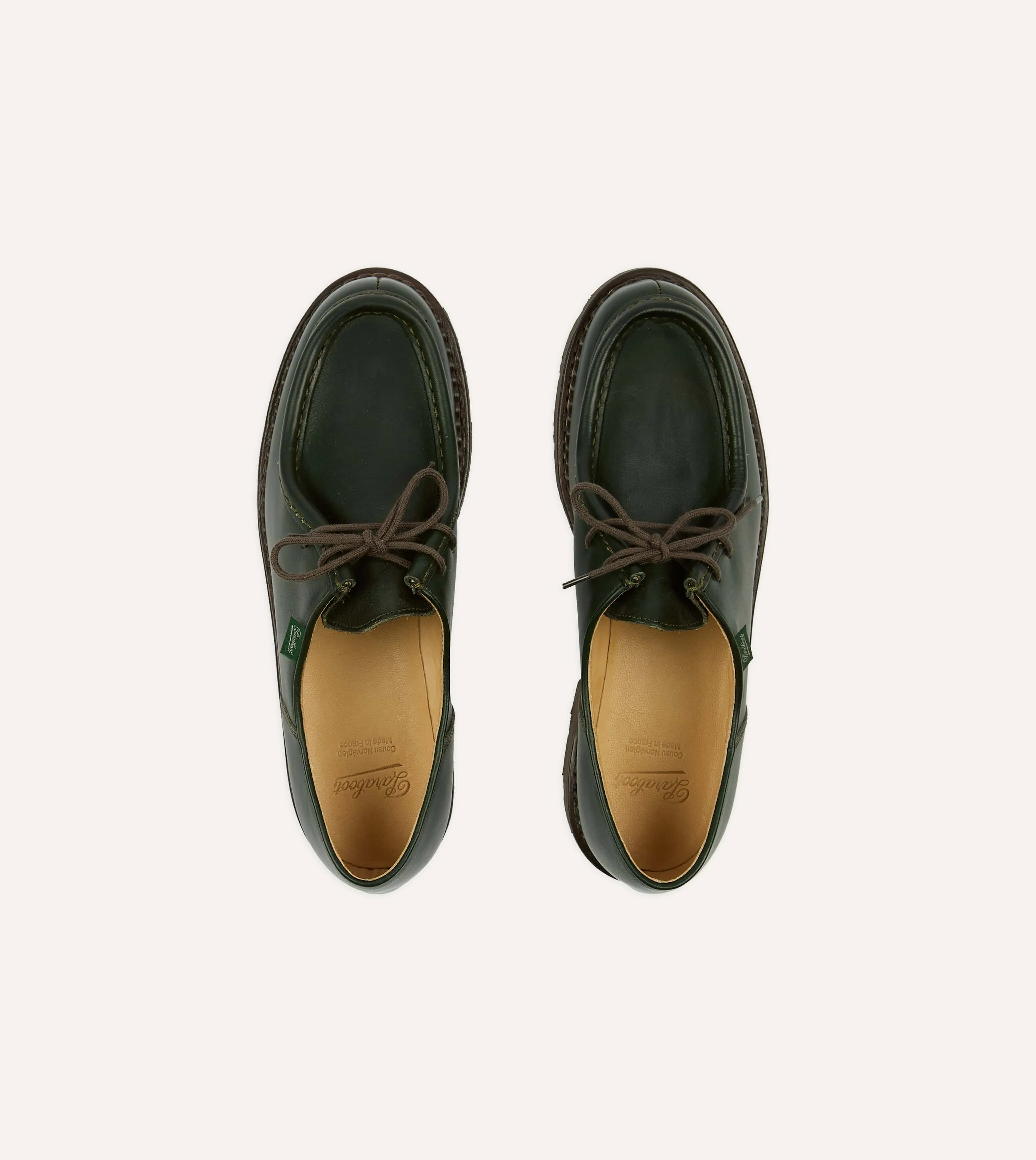 Paraboot Michael Vert Leather Derby Shoe sold by Drake's London product image thumbnail 4