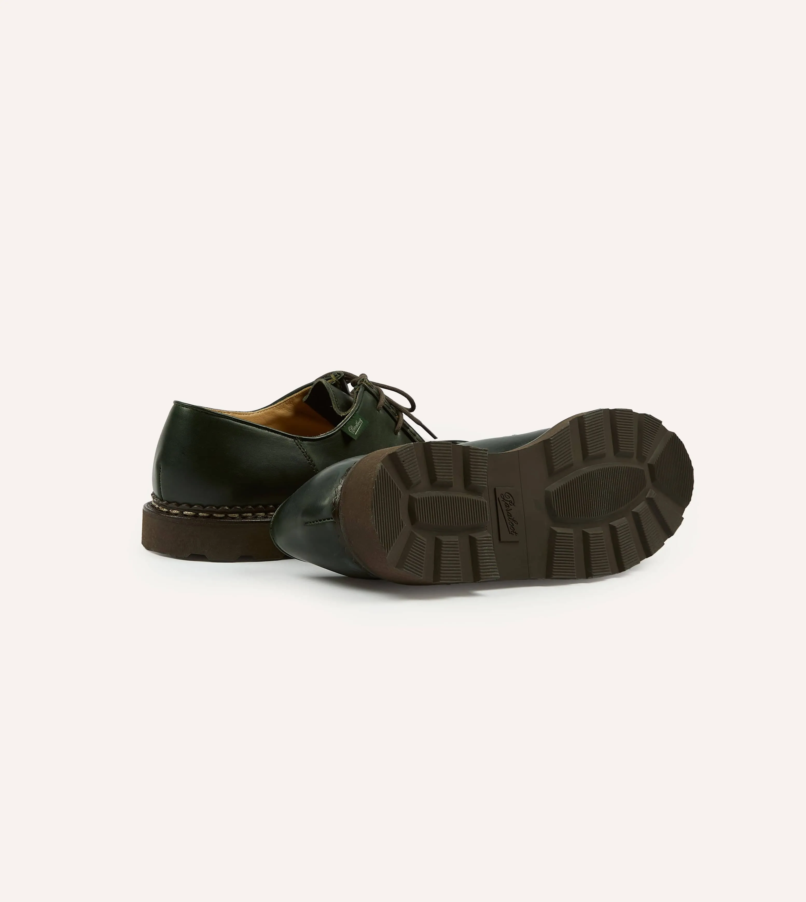 Paraboot Michael Vert Leather Derby Shoe sold by Drake's London product image thumbnail 2