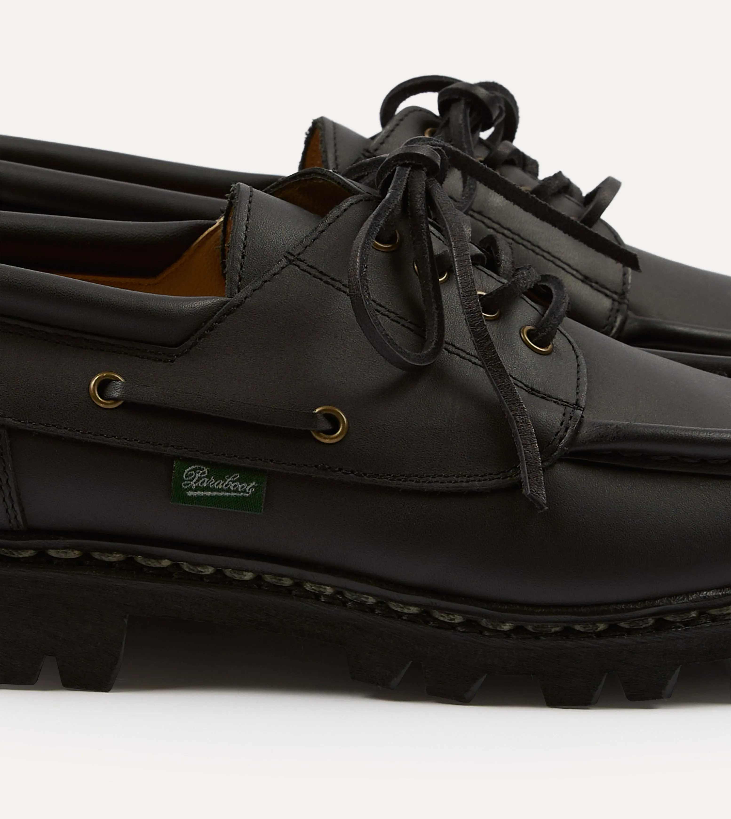 Paraboot Chimey Noir Calf Leather Derby Shoe sold by Drake's London product image thumbnail 3