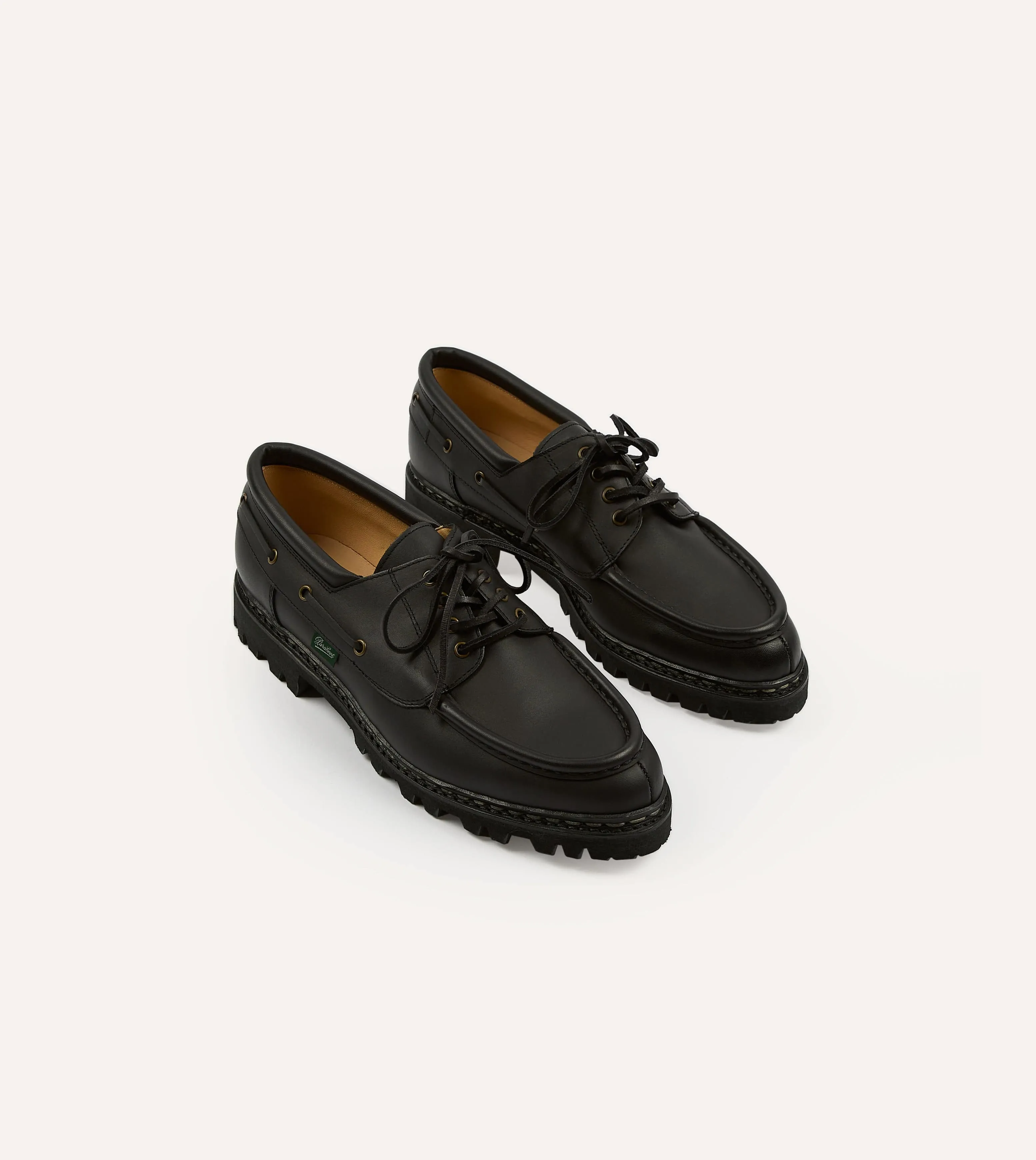 Paraboot Chimey Noir Calf Leather Derby Shoe sold by Drake's London