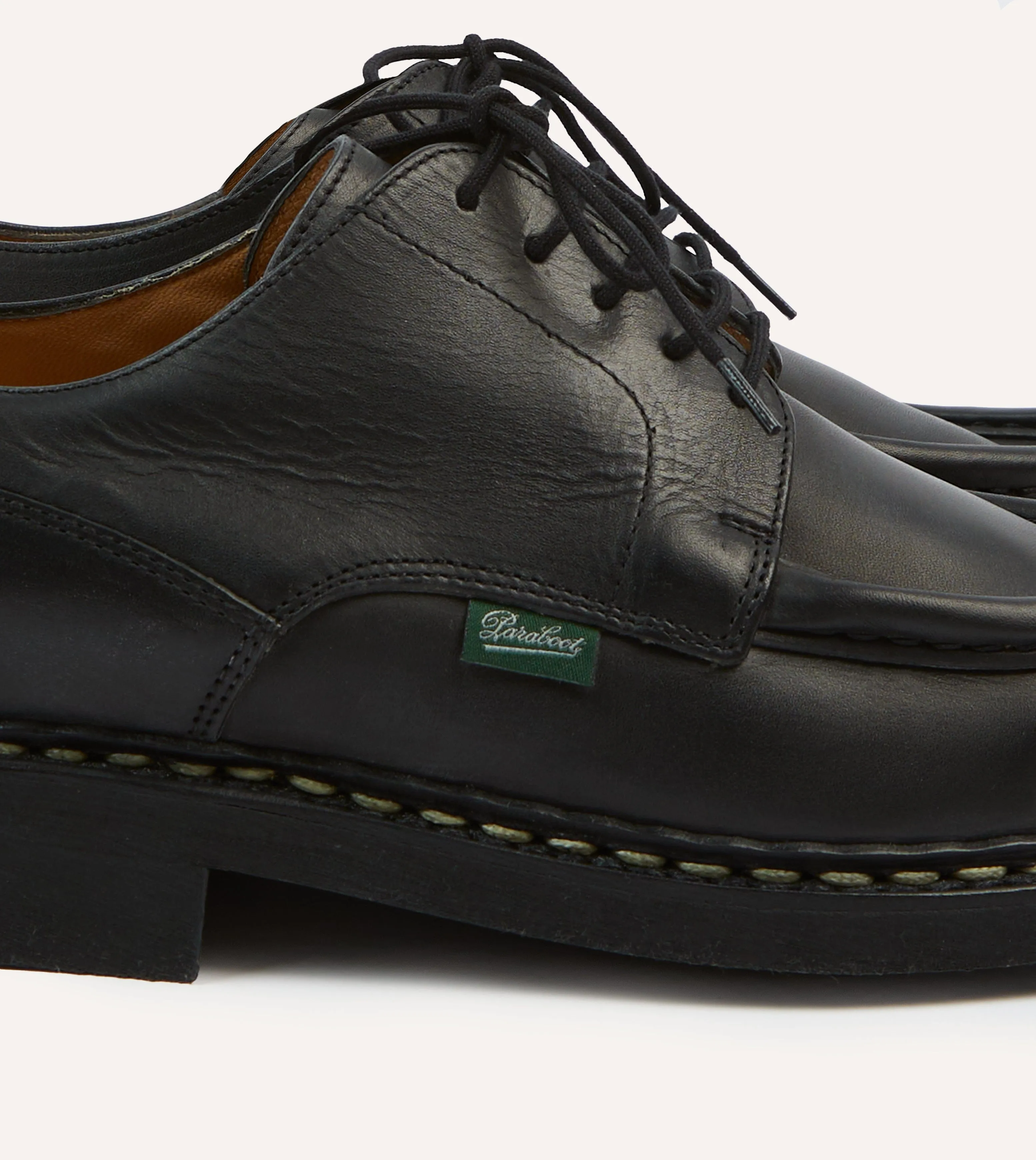 Paraboot Villandry Noir Calf Leather Derby Shoe sold by Drake's London product image thumbnail 3