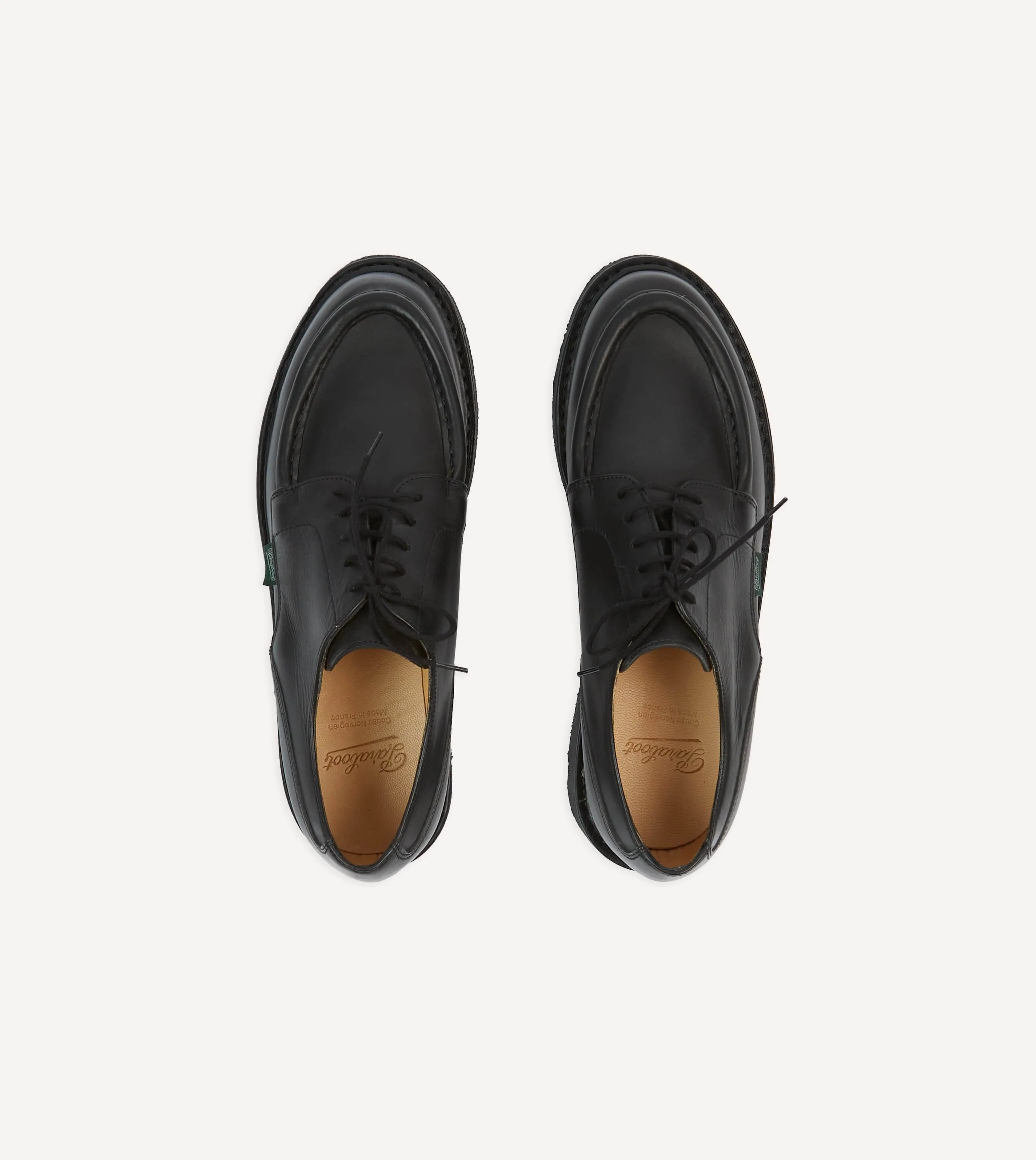 Paraboot Villandry Noir Calf Leather Derby Shoe sold by Drake's London product image thumbnail 4