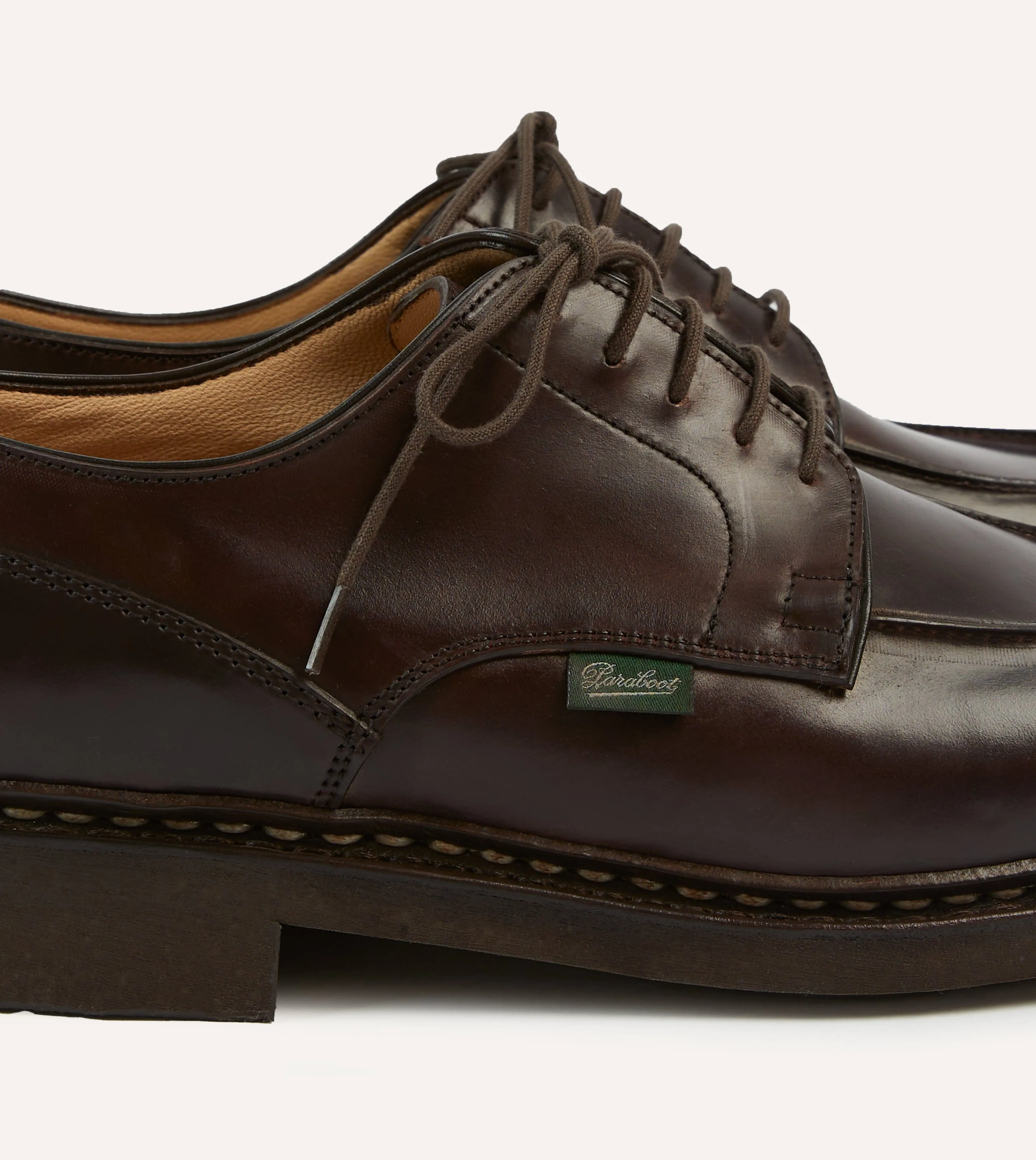 Paraboot Chambord Bordeaux Cordovan Leather Derby Shoe sold by Drake's London product image thumbnail 3
